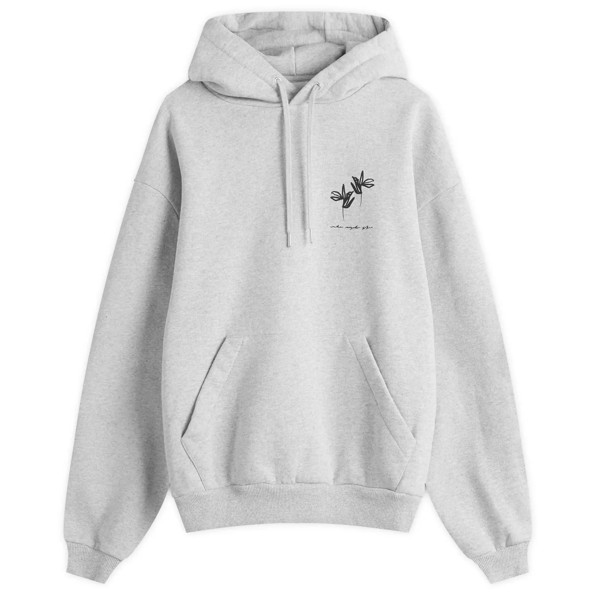MKI Men's Ink Flower Hoodie Grey