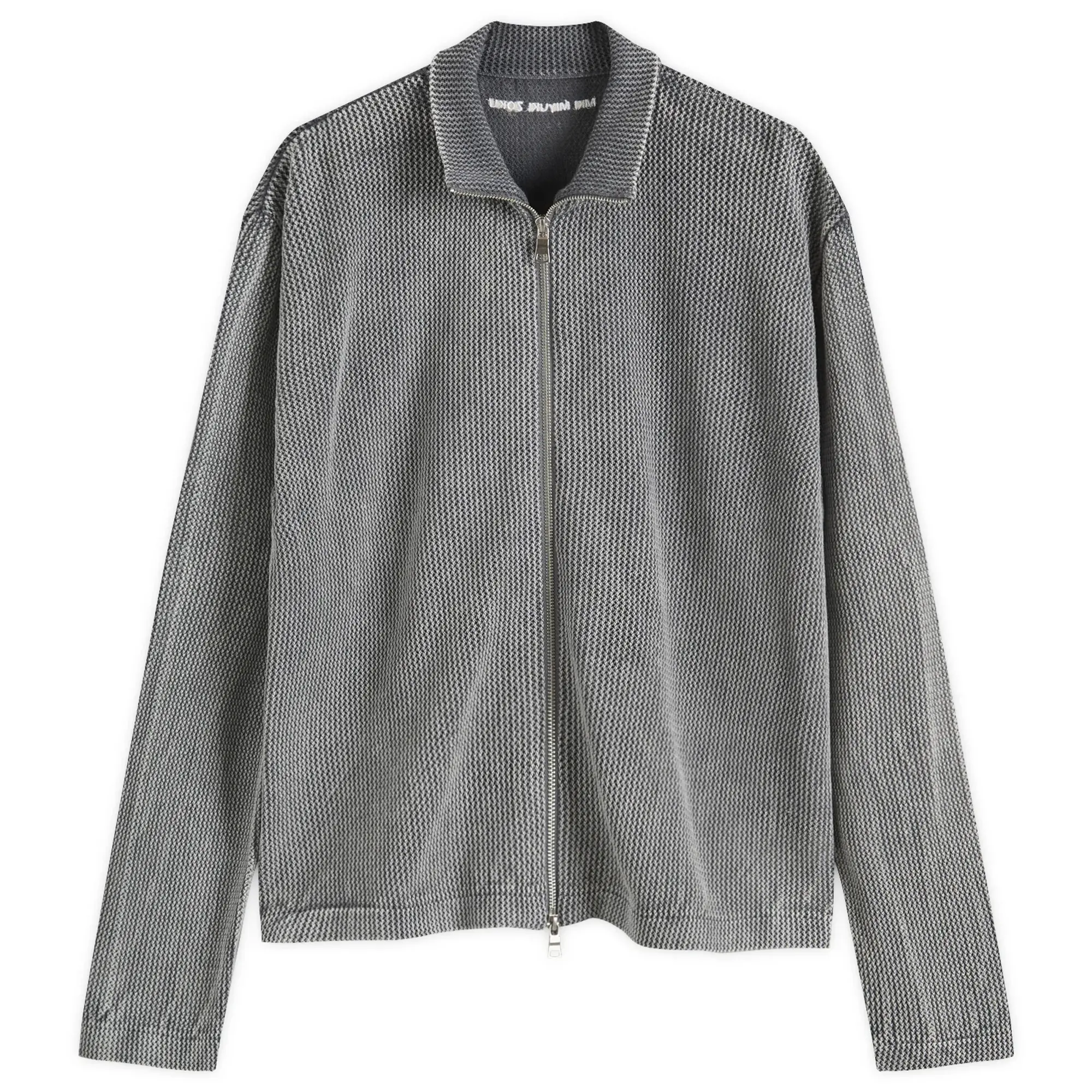 MKI Men's Pigment Dyed Loose Gauge Track Jacket Pigment Grey