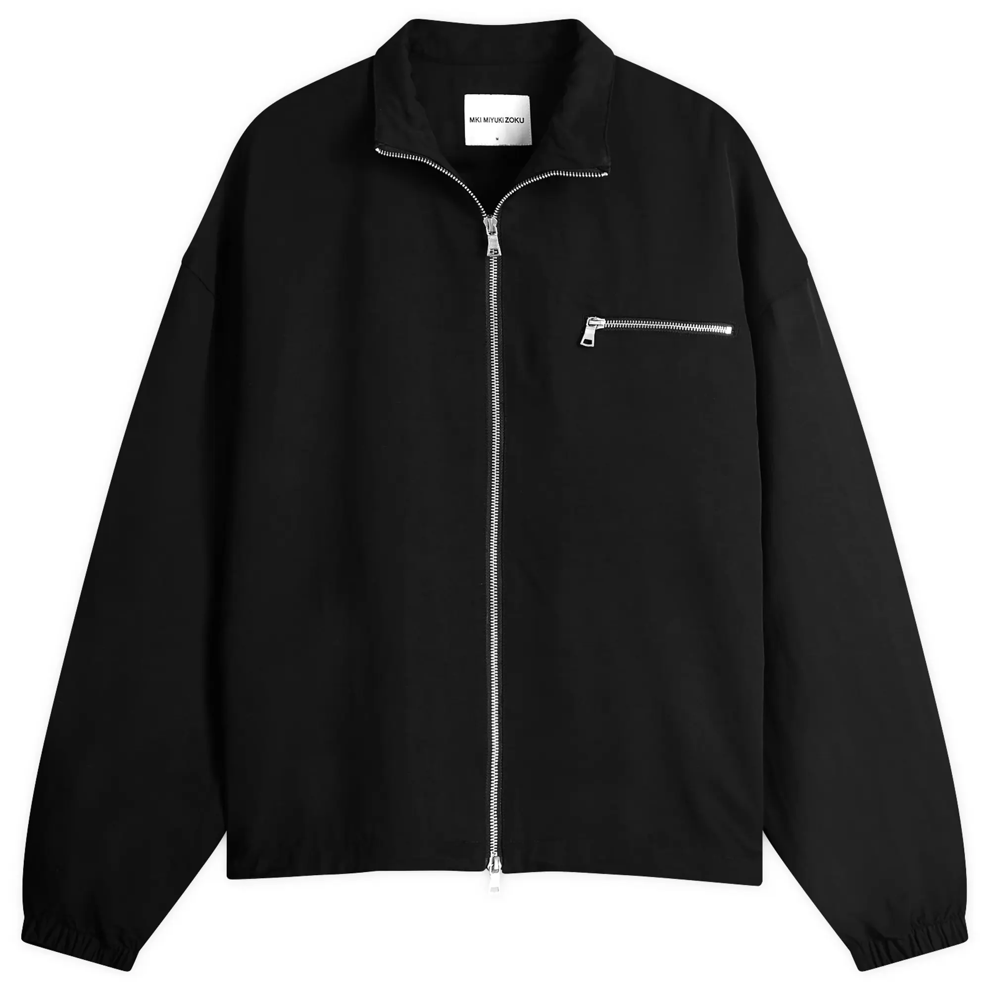 MKI Men's Viscose Linen Track Jacket Black