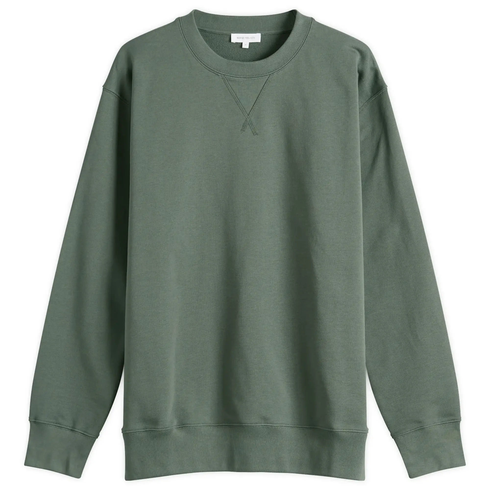 Norse Projects Men's Standard Crew Sweatshirt Aluminum Petrol