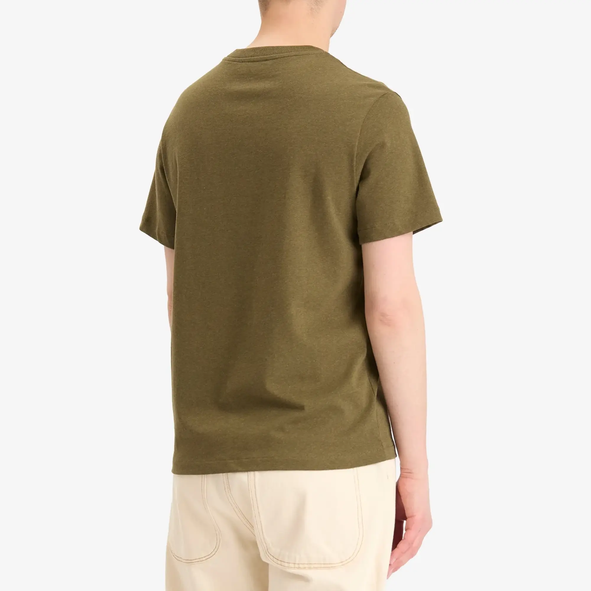 A.P.C. Men's Rue Madame Logo T-Shirt Khaki Marl