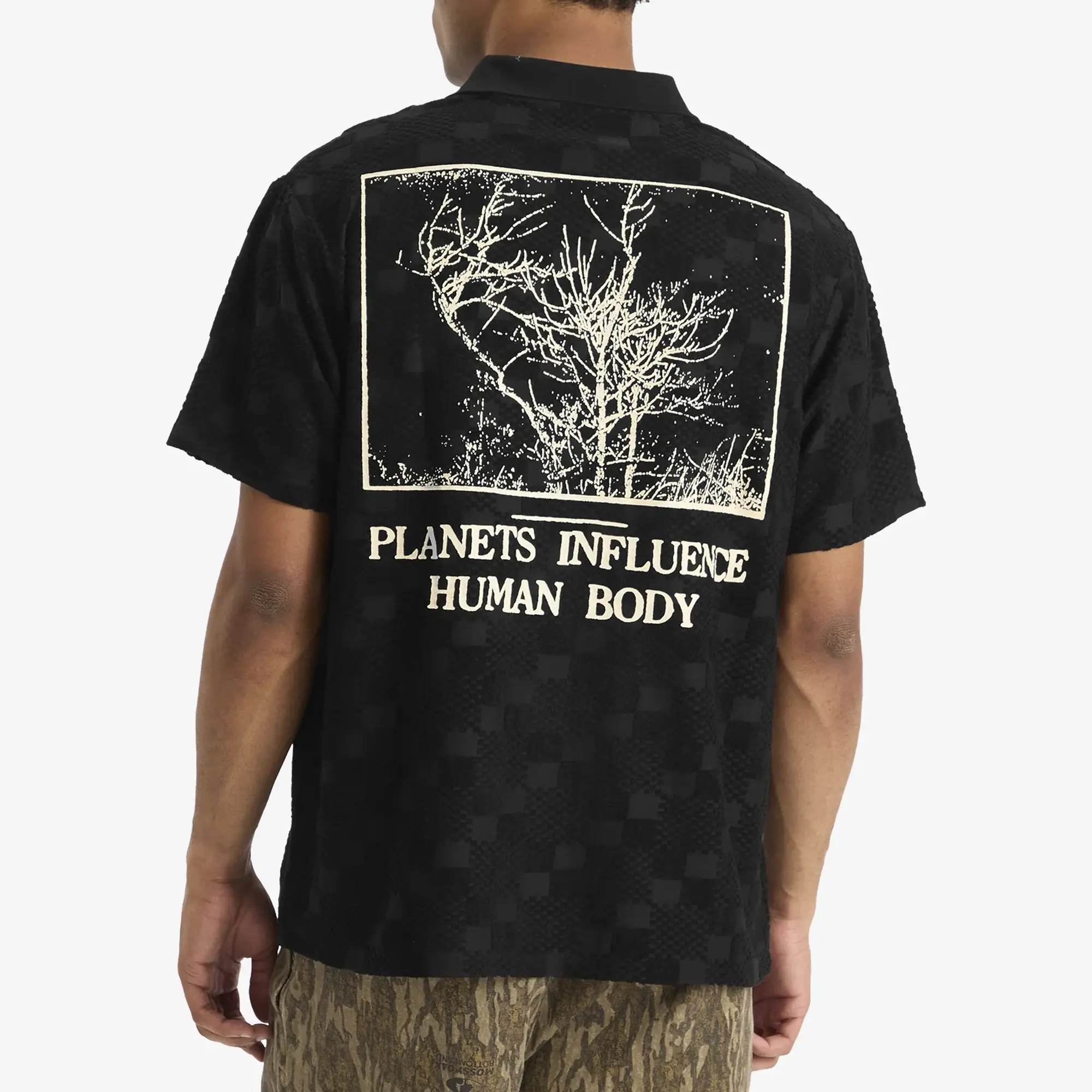 Pleasures Men's Planets Polo Shirt Black