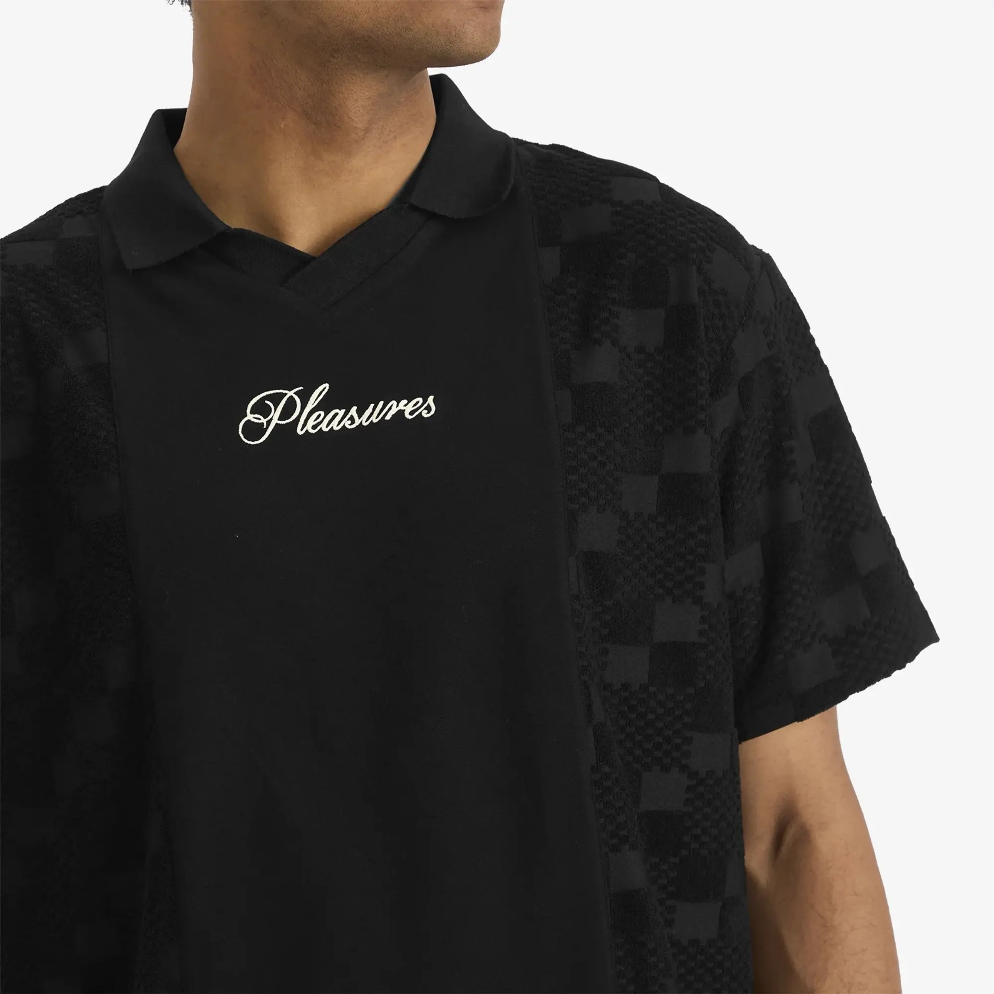 Pleasures Men's Planets Polo Shirt Black