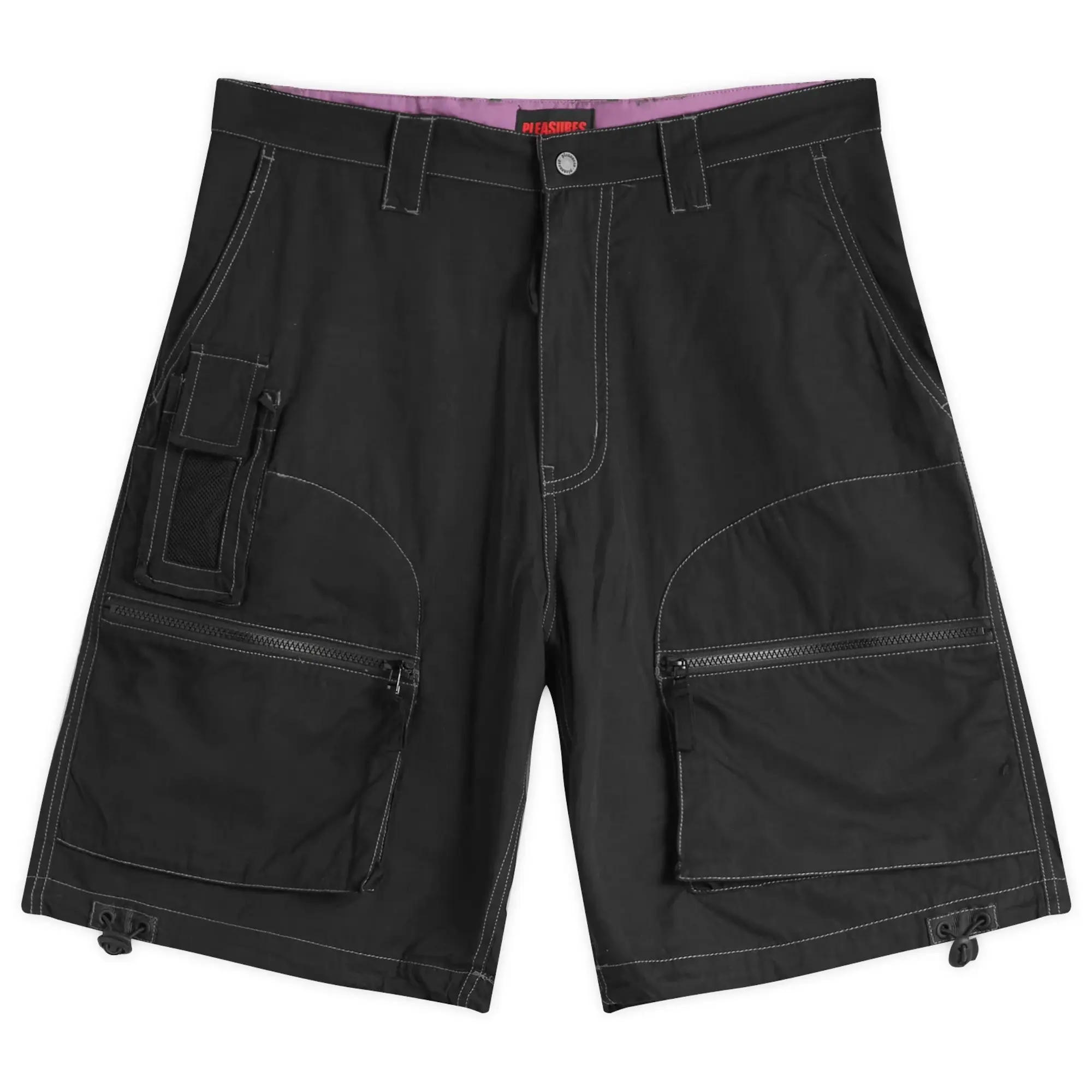 Pleasures Men's Raider Cargo Shorts Black