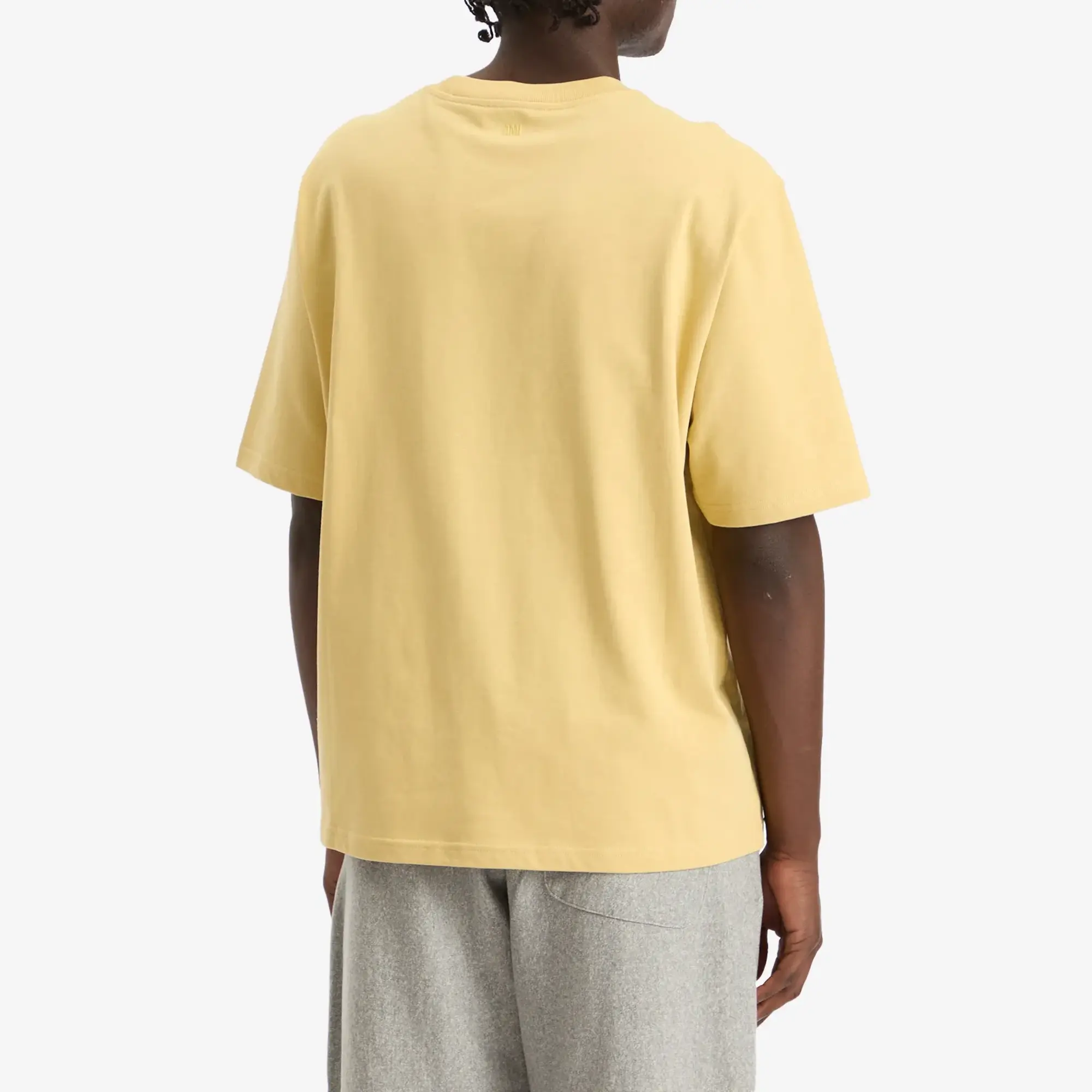 AMI Paris Men's Thick Jersey Tshirt ADC Anis