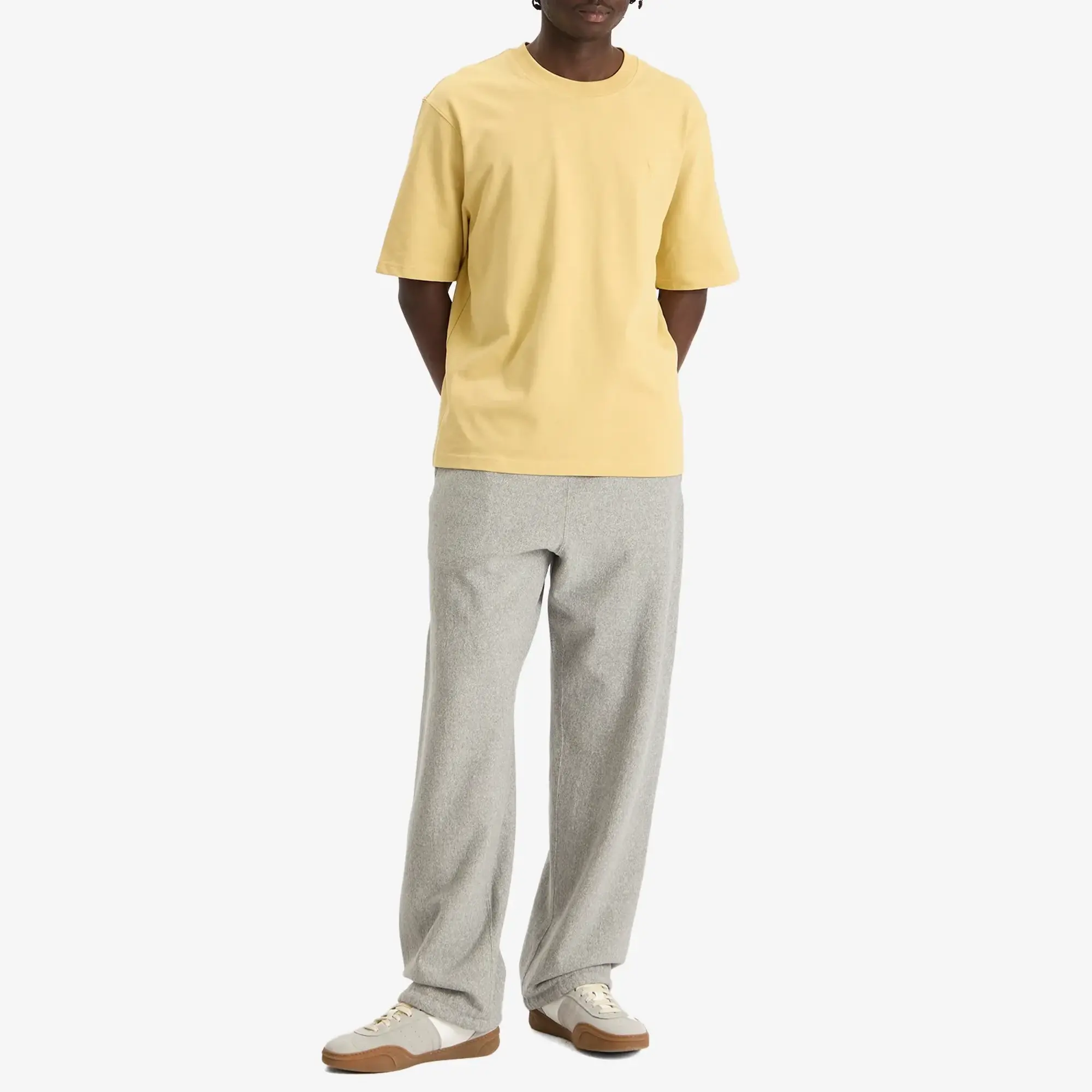 AMI Paris Men's Thick Jersey Tshirt ADC Anis