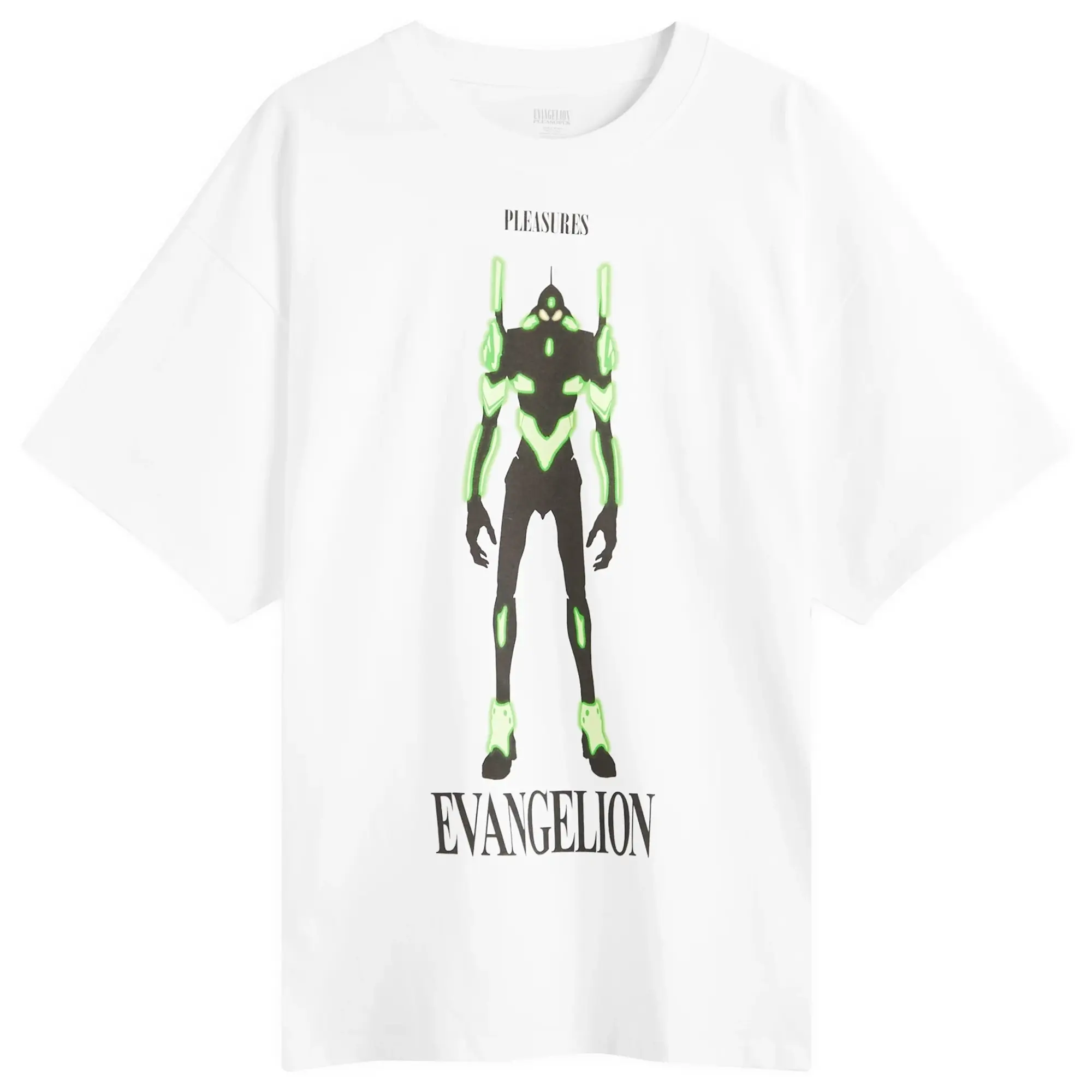 Pleasures Men's x Evangelion Eva 1 T-Shirt White