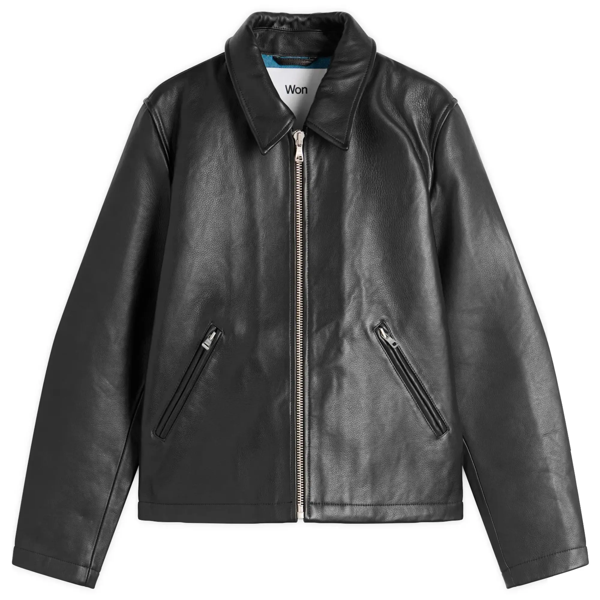 Won Hundred Men's Dutton Leather Jacket Black