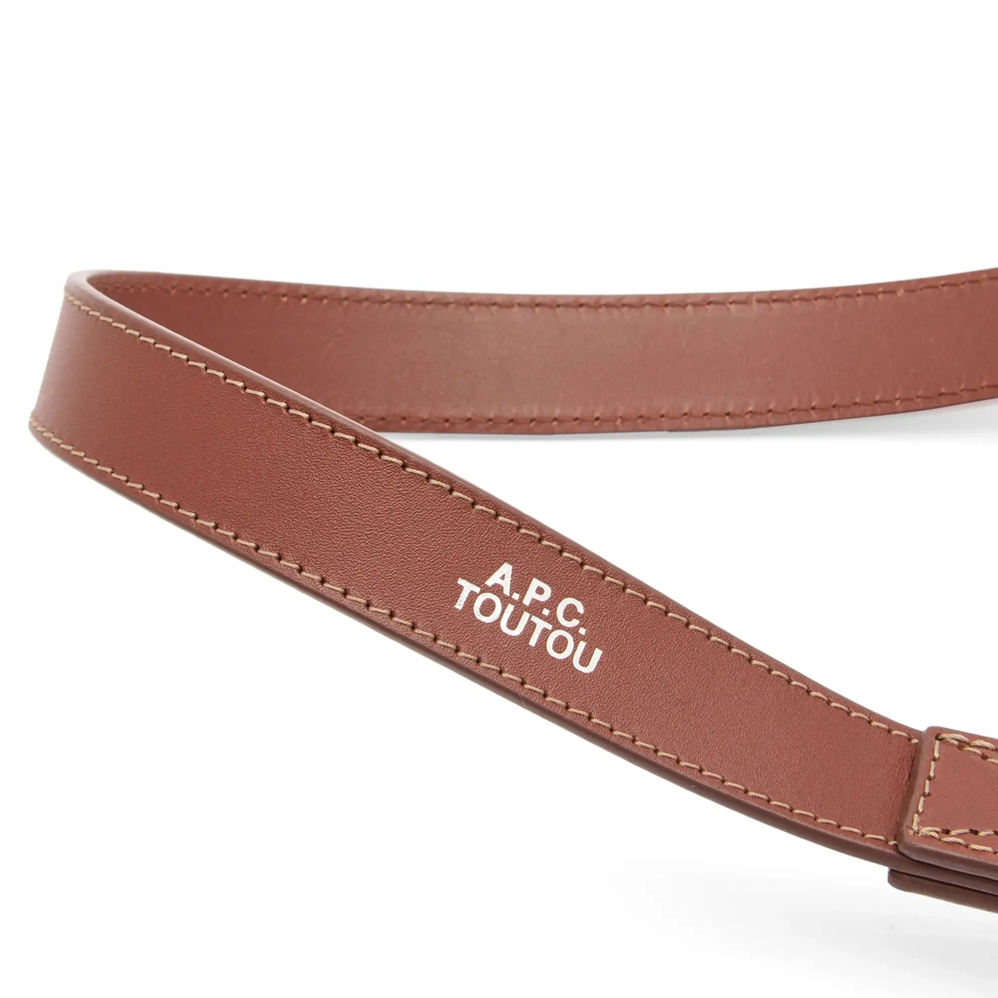 A.P.C. Men's Leather Dog Lead Hazelnut