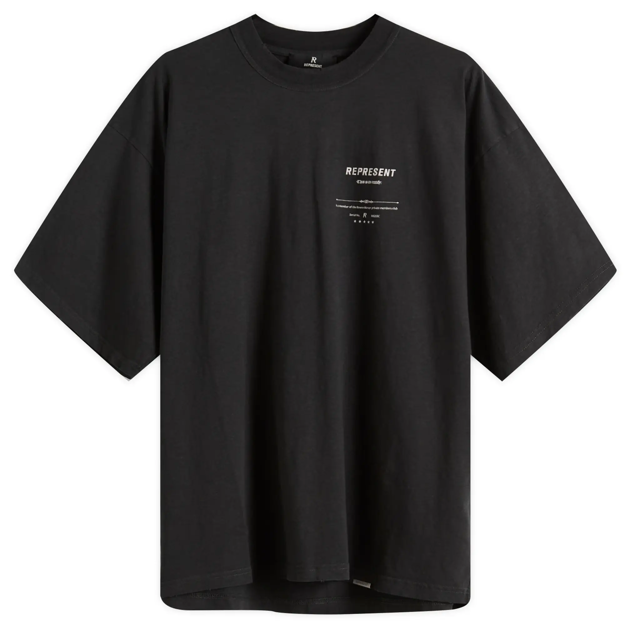Represent Men's Revere Manor T-Shirt Stained Black