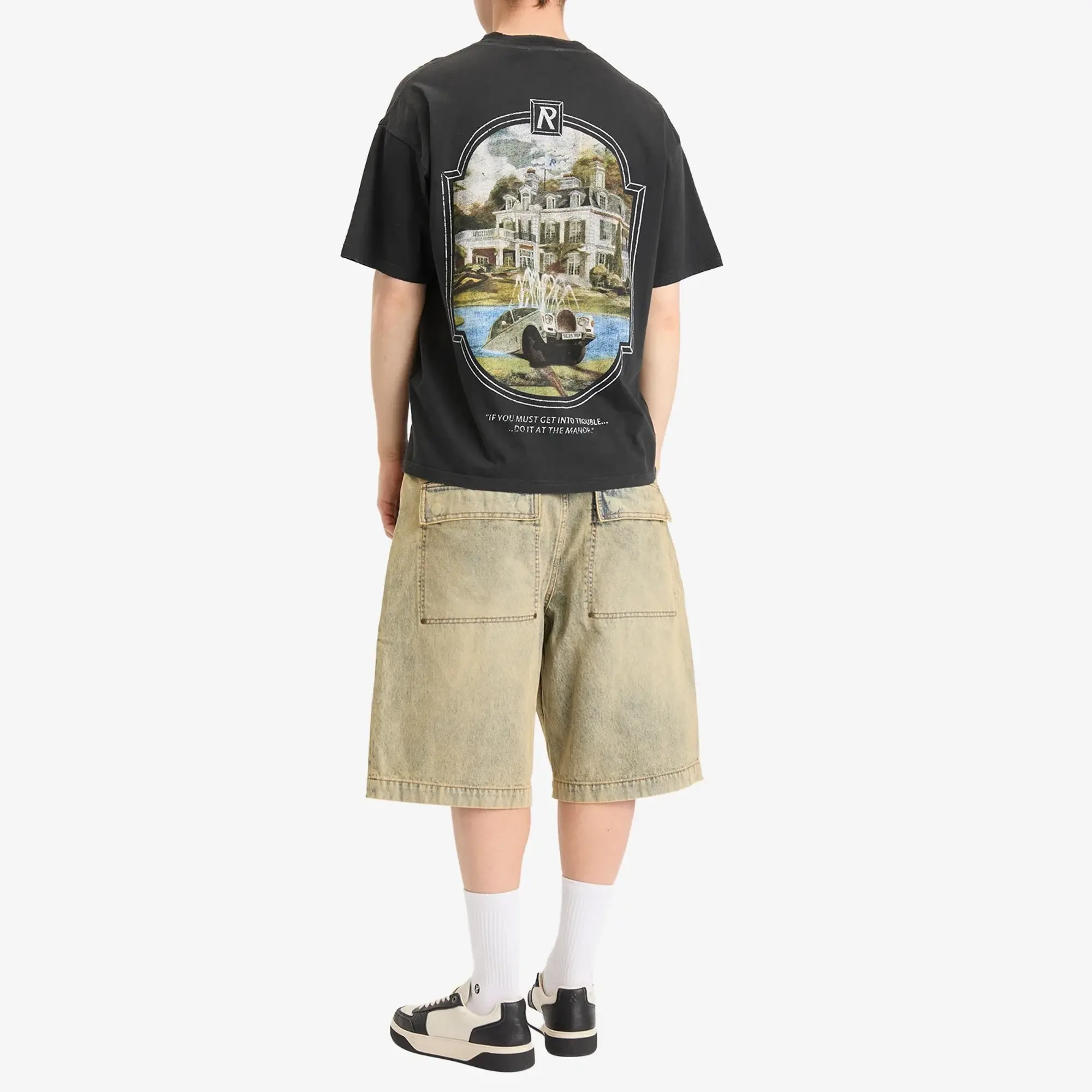 Represent Men's Revere Manor T-Shirt Stained Black