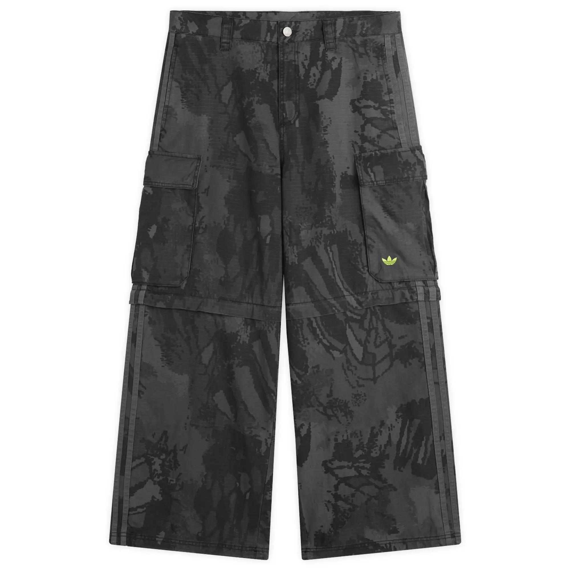 Adidas Men's Camo Zipoff Cargo Pants Grey Camo