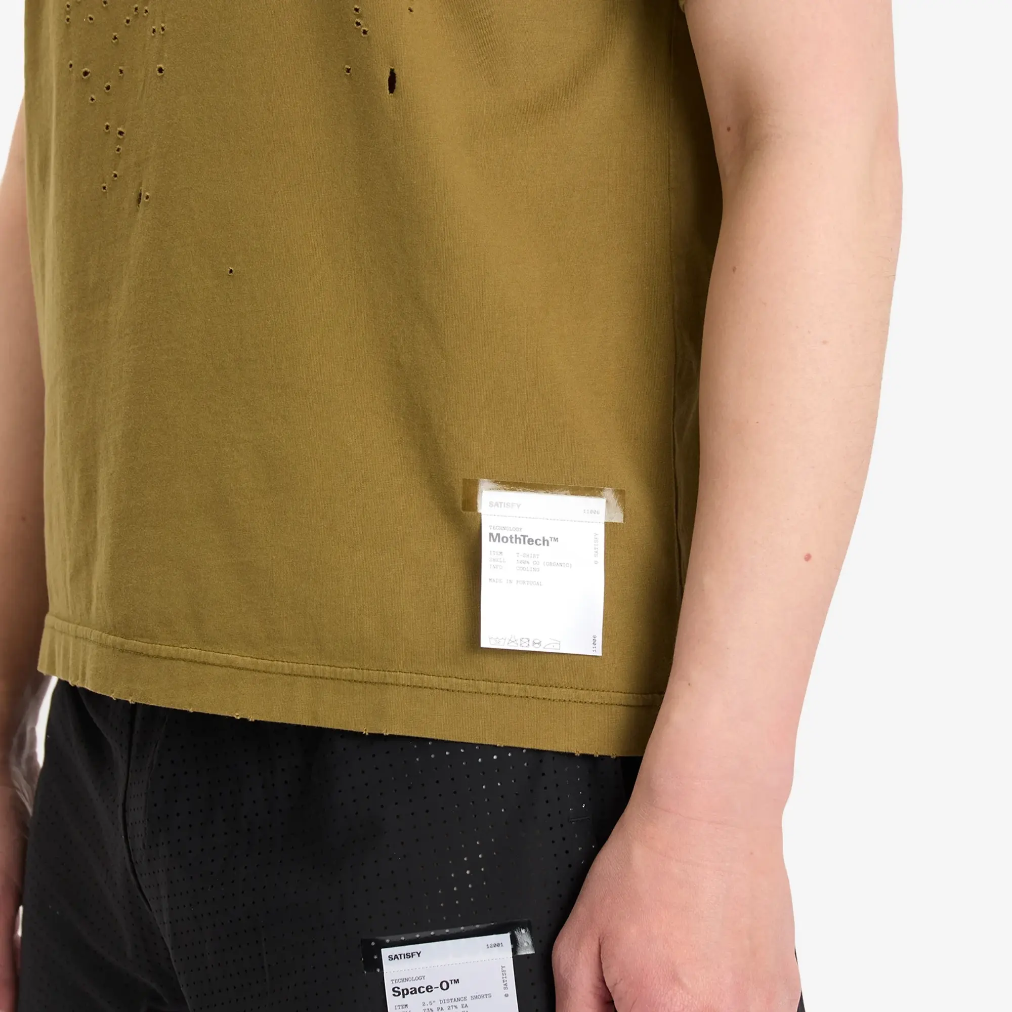Satisfy Men's MothTech T-Shirt Sun Bleached Military Olive