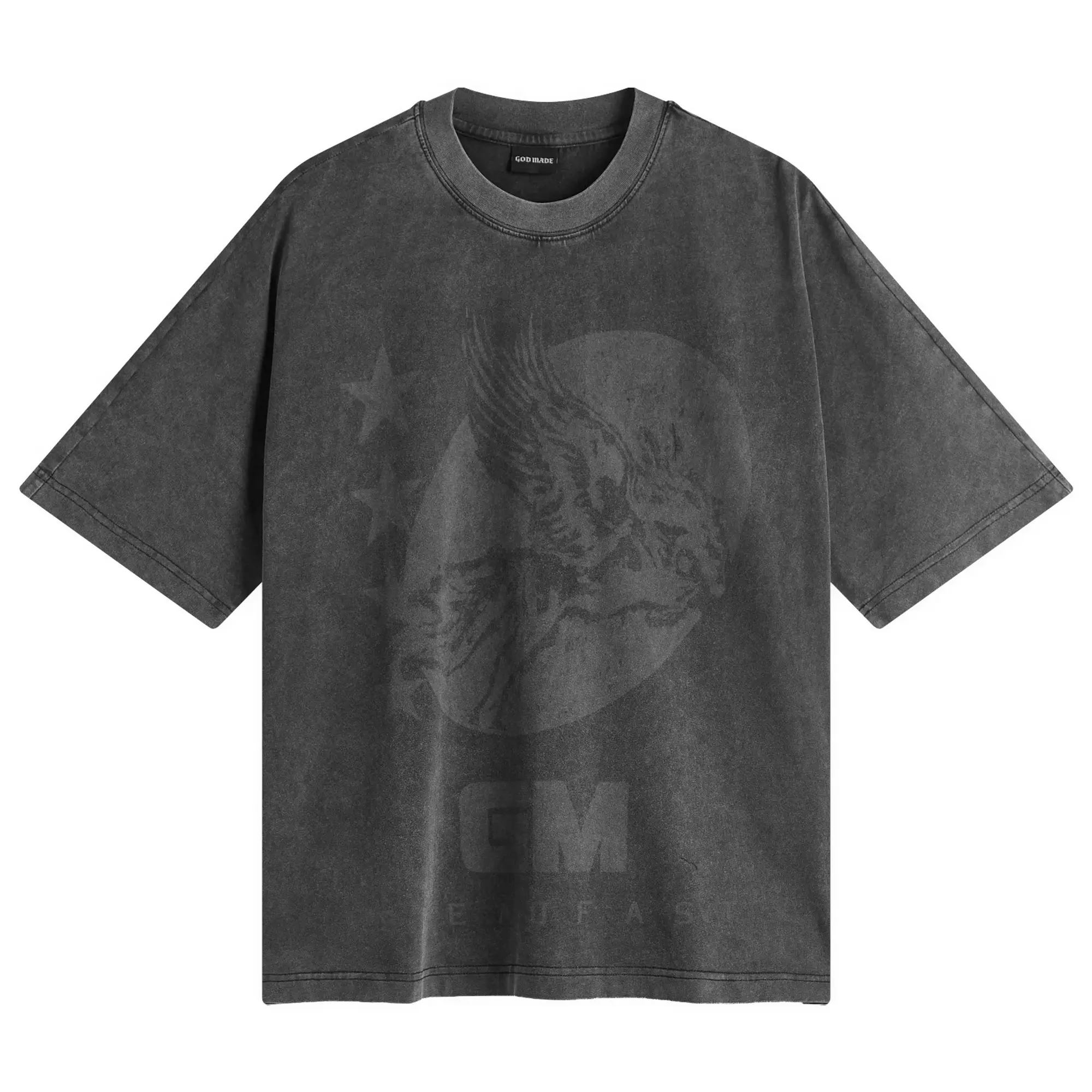 God Made Men's Steadfast T-Shirt Washed Grey