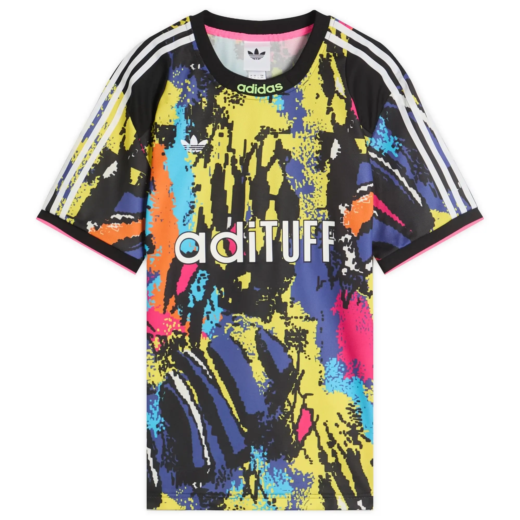 Adidas Men's Archive All Over Print Jersey Multicolor/Bright Yellow