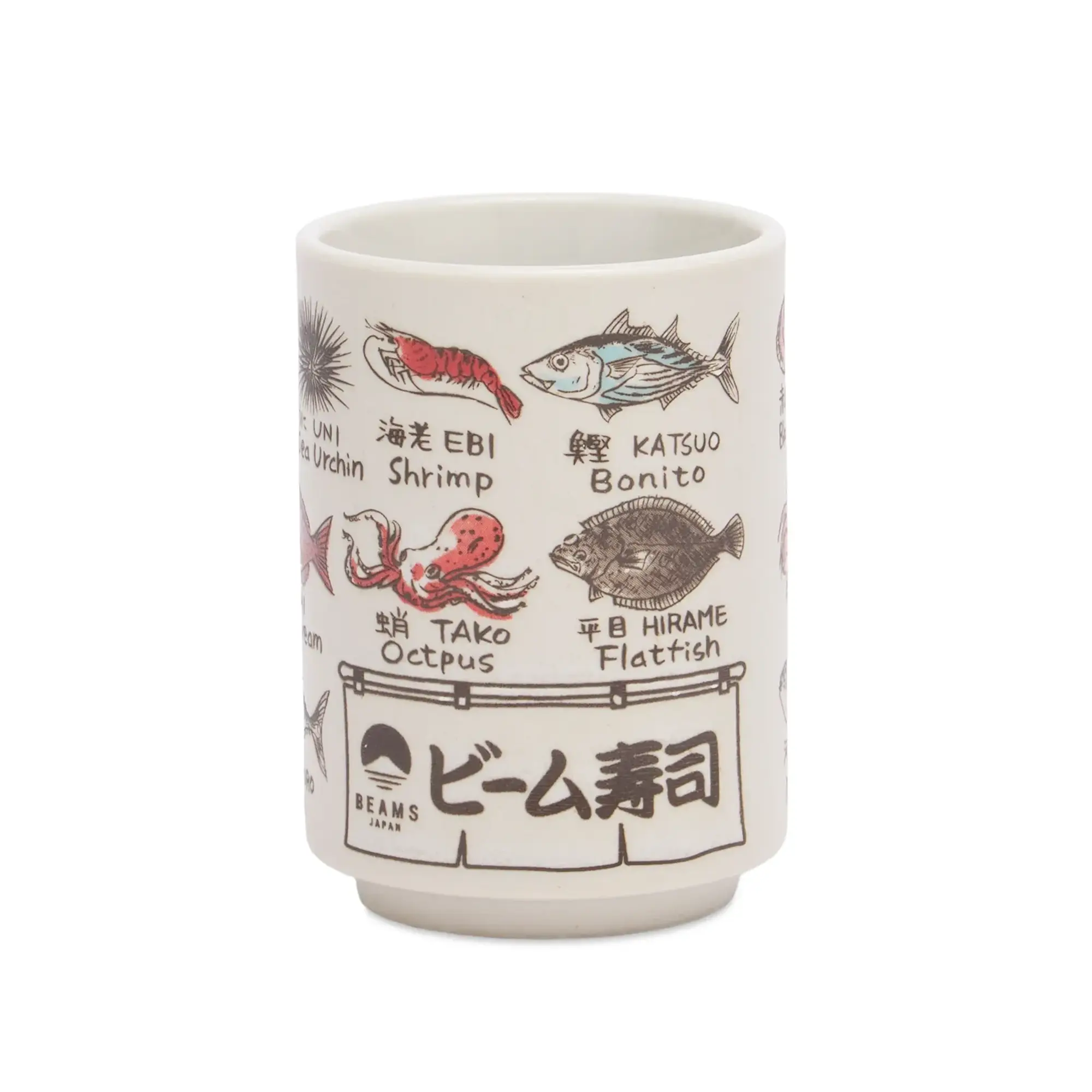 BEAMS JAPAN Fish Sushi Cup White
