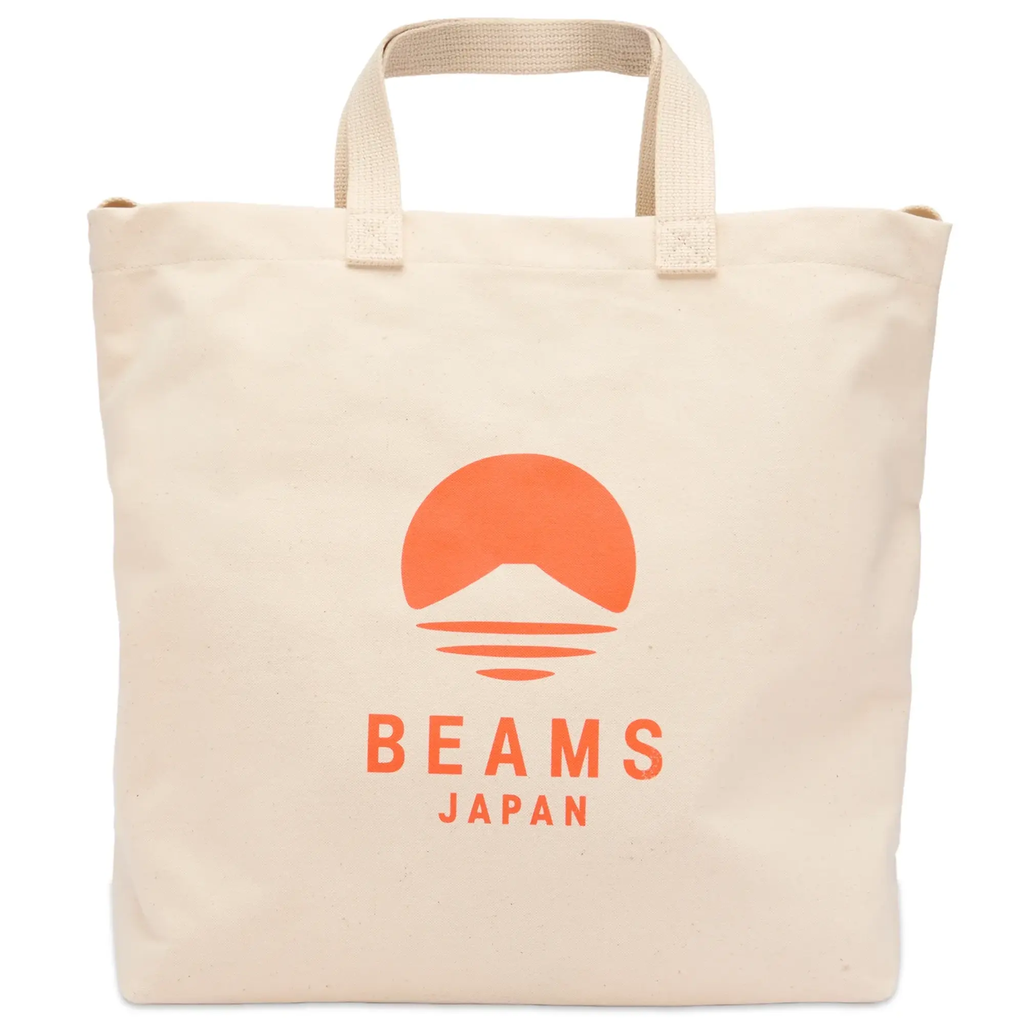 BEAMS JAPAN 2 Way Canvas Tote Bag Orange