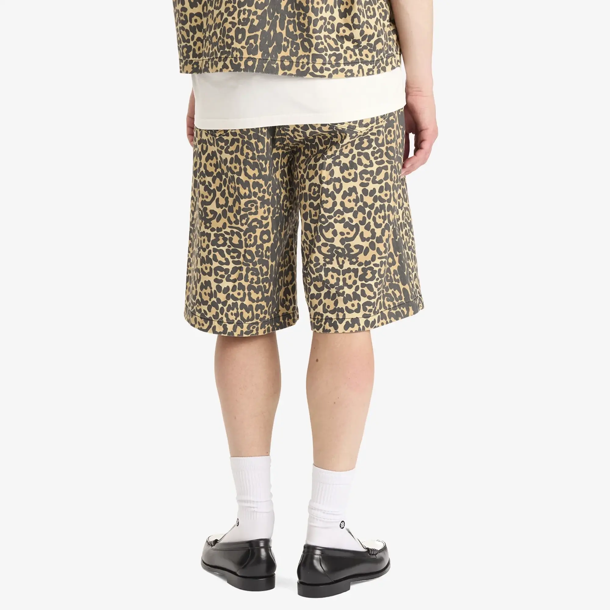 Rhude Men's Leopard Shorts Black/Tan