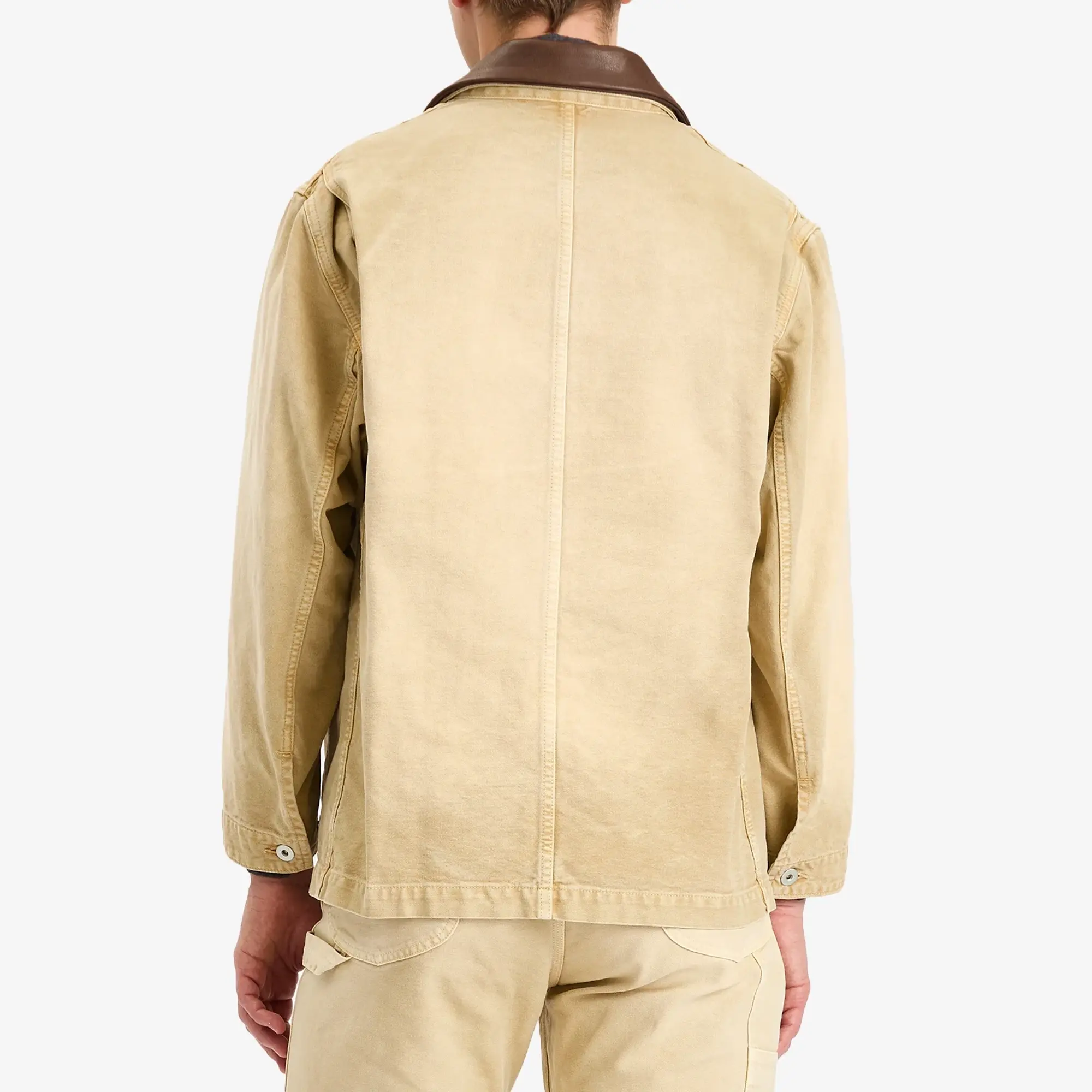 Auralee Men's Organic Cotton Duck Blouson Light Beige