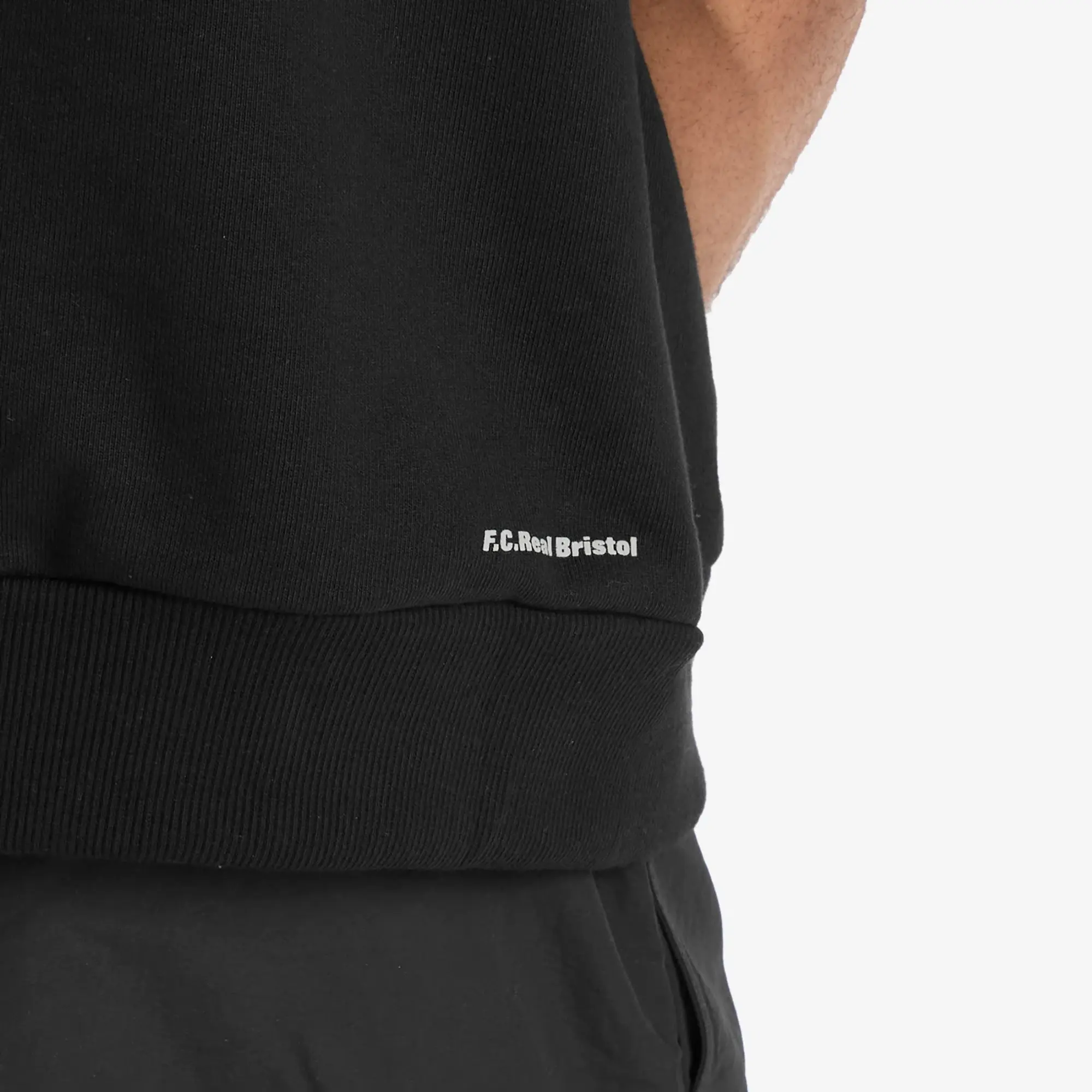 F.C. Real Bristol Men's Short Sleeve Emblem Sweatshirt Black