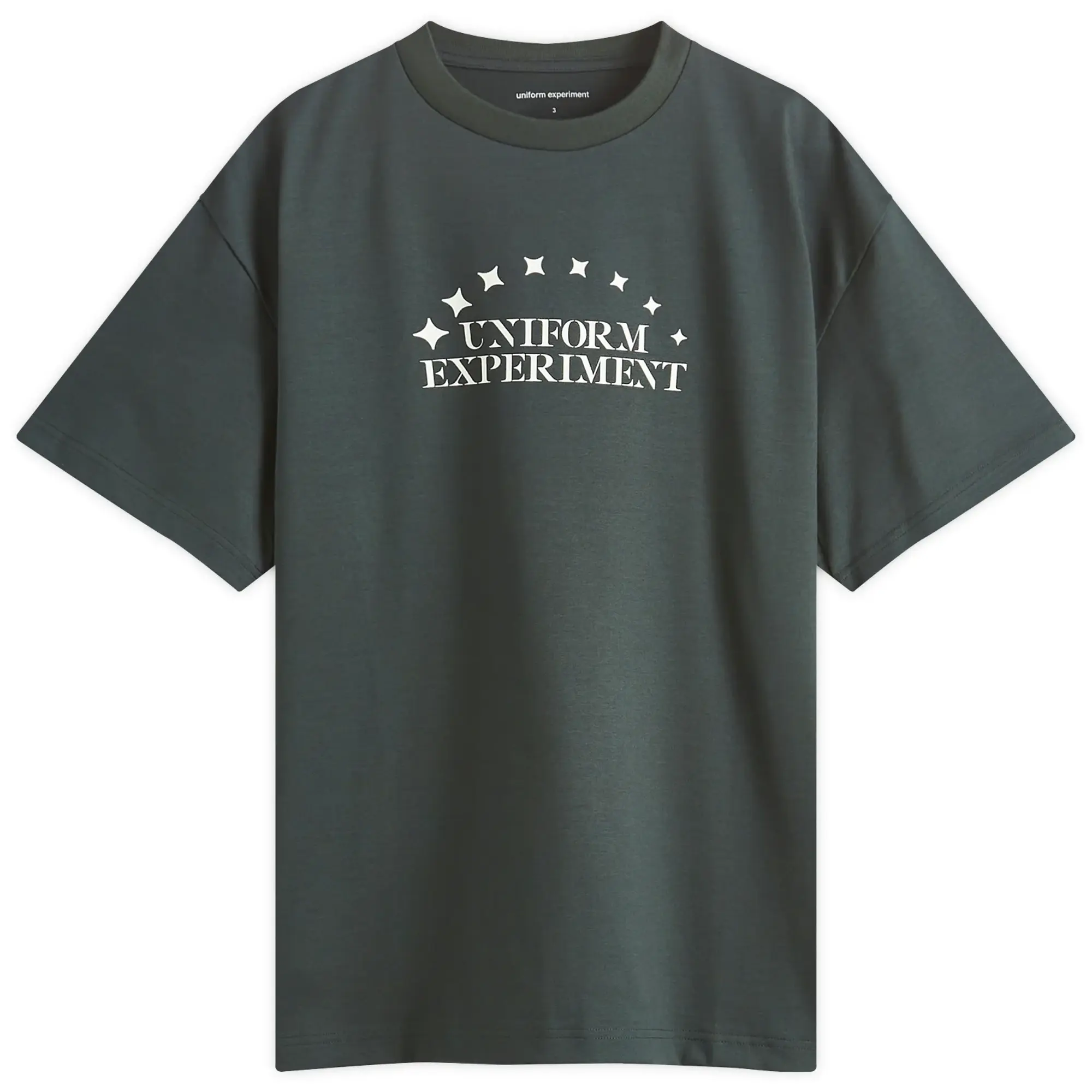 Uniform Experiment Men's Stencil Logo T-Shirt Green