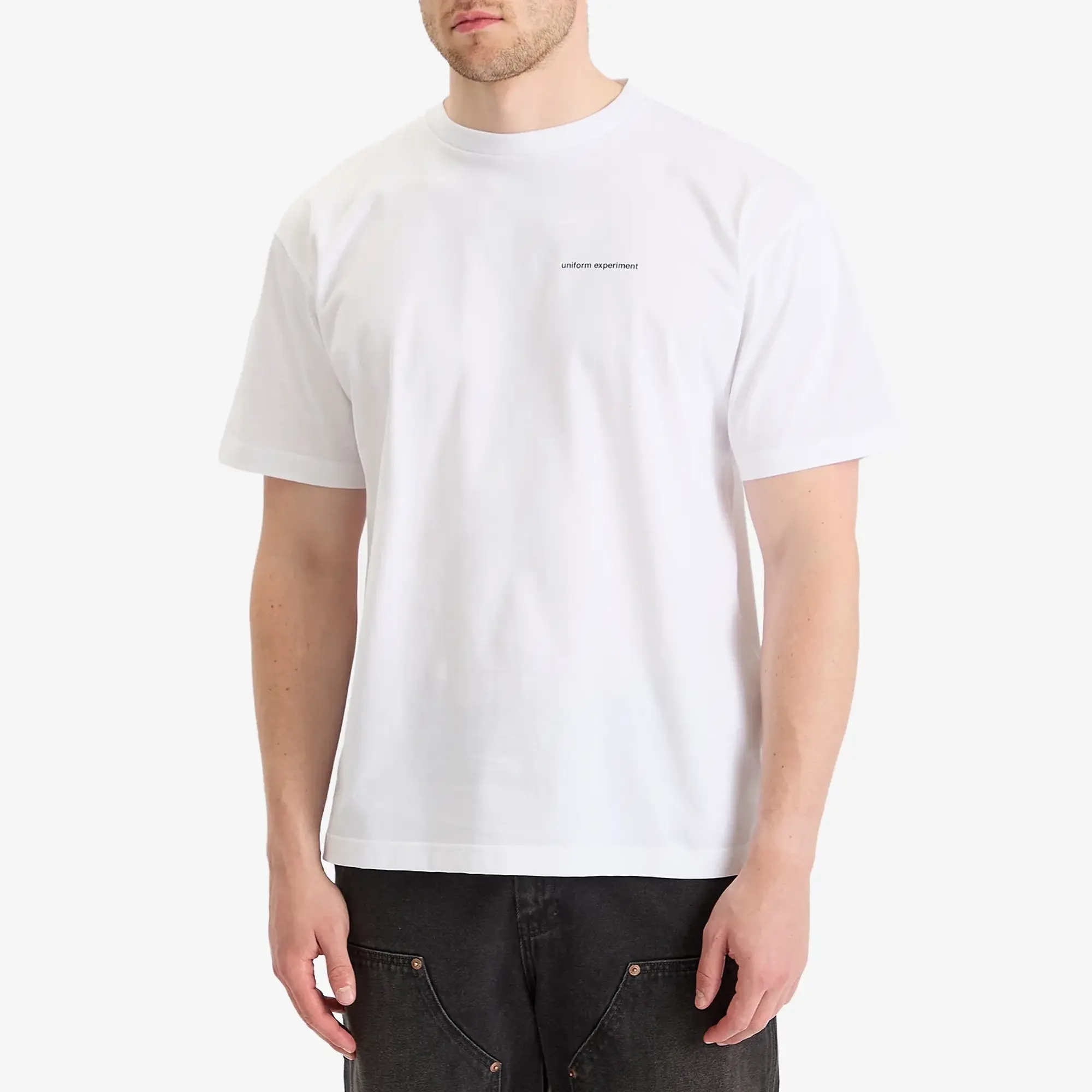 Uniform Experiment Men's Code Logo T-Shirt White