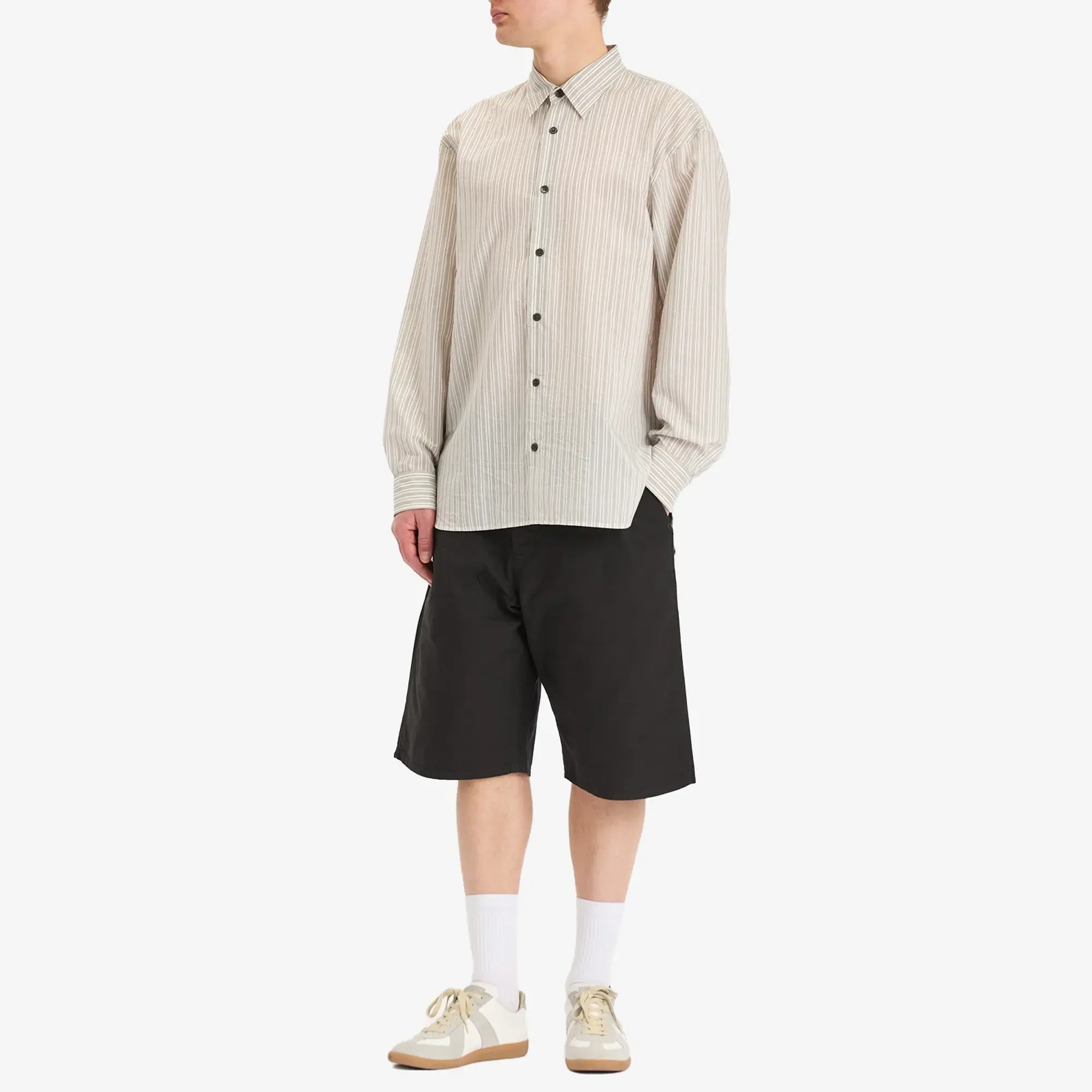 Saint Laurent Men's Workwear Shorts Black Cosmos
