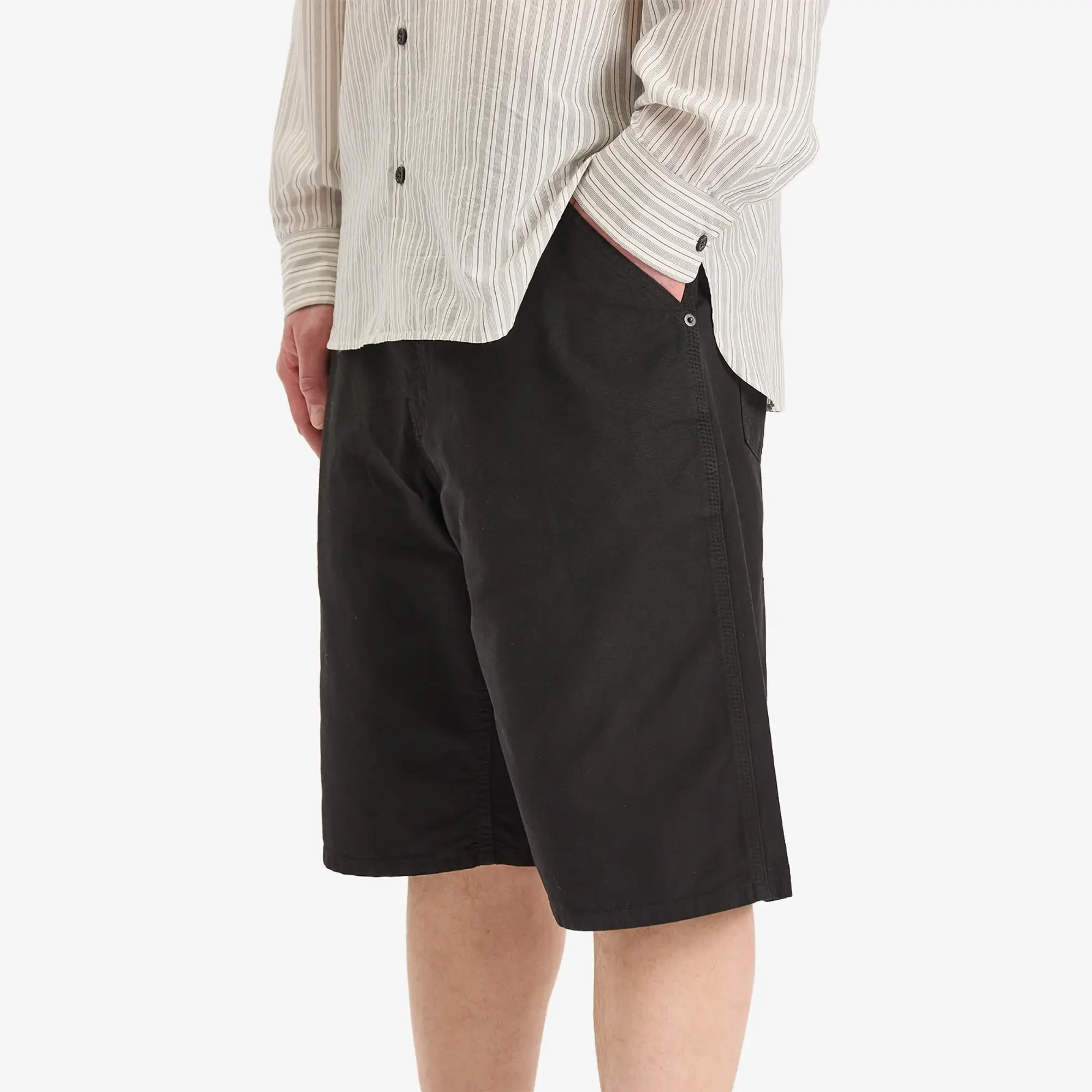 Saint Laurent Men's Workwear Shorts Black Cosmos