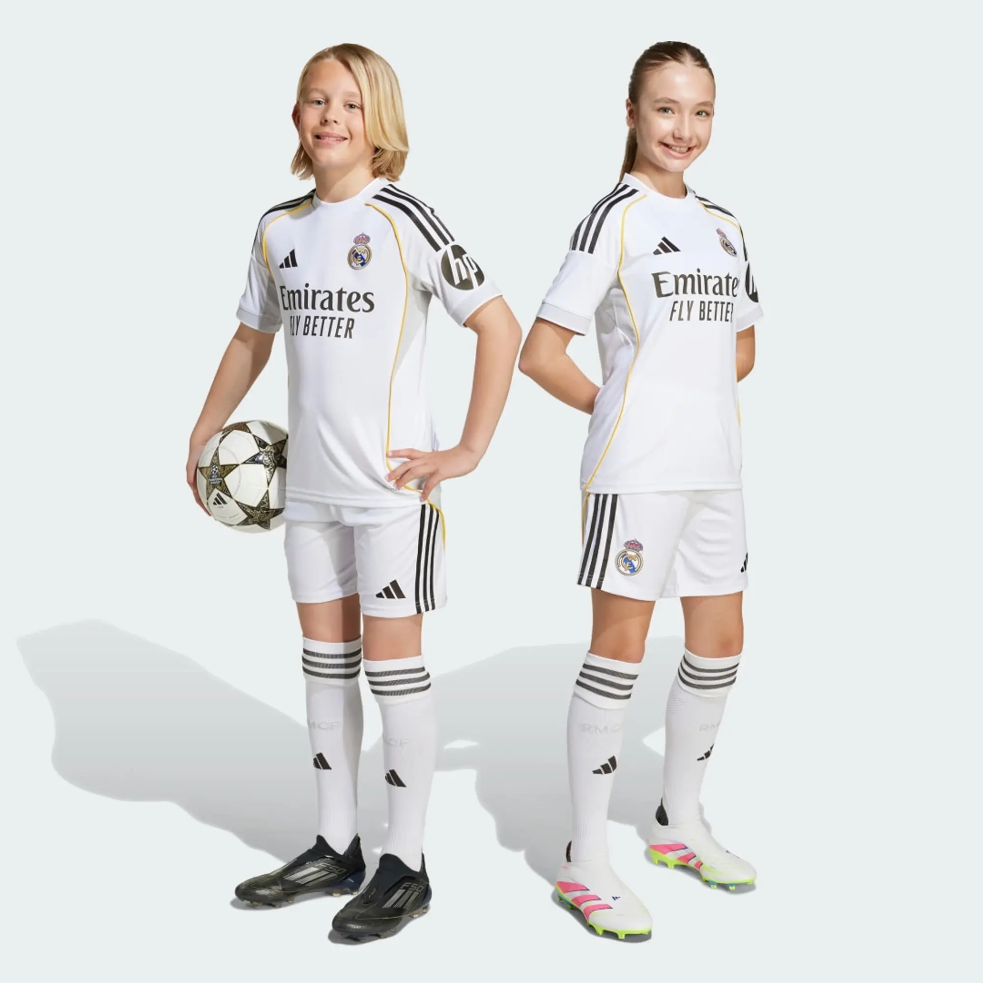 adidas Real Madrid 25/26 Home Youth Kit Kids