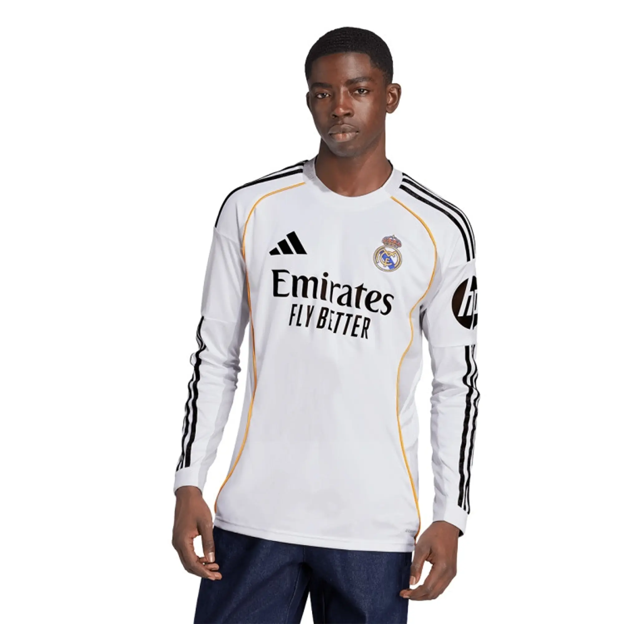 adidas Real Madrid 25 26 LS Home Shirt