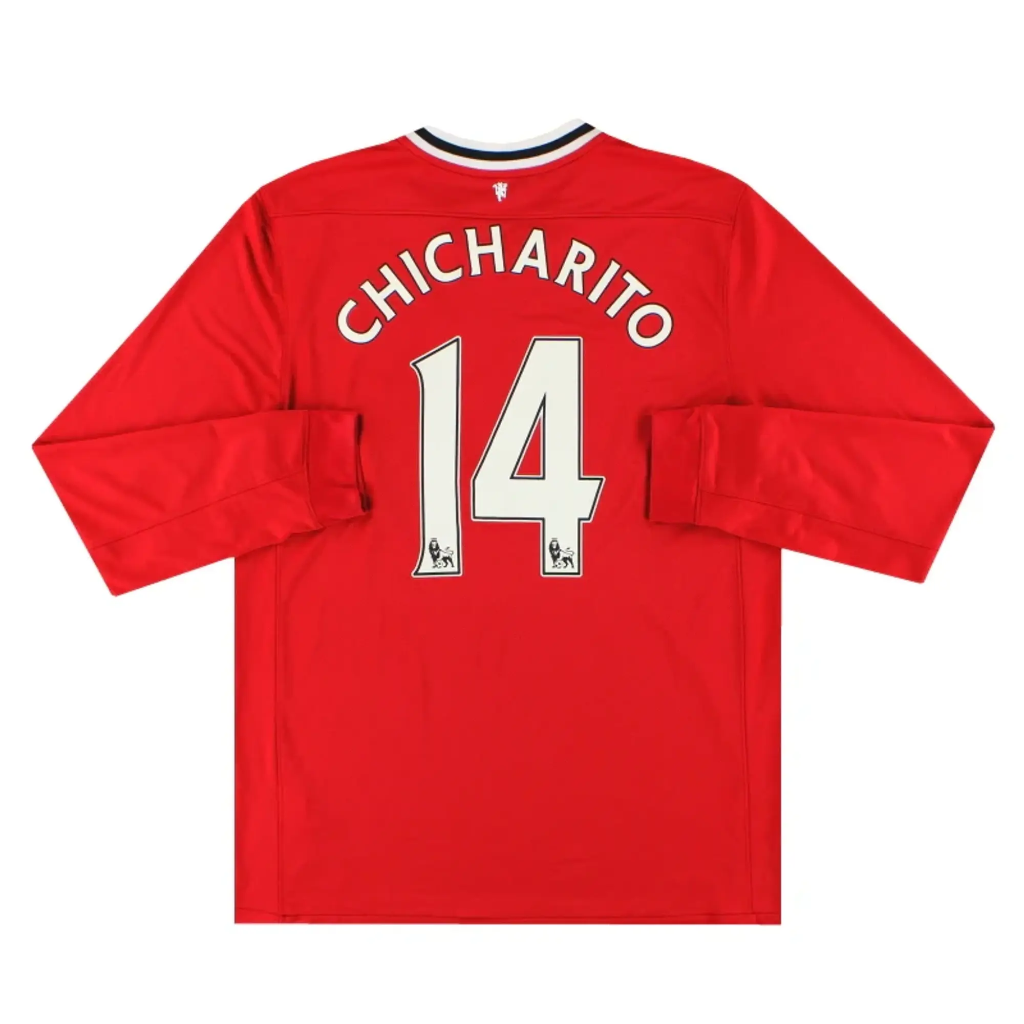 2011-12 Manchester United Nike Home Shirt Chicharito #14 L/S L - Manchester United / Excellent / Large