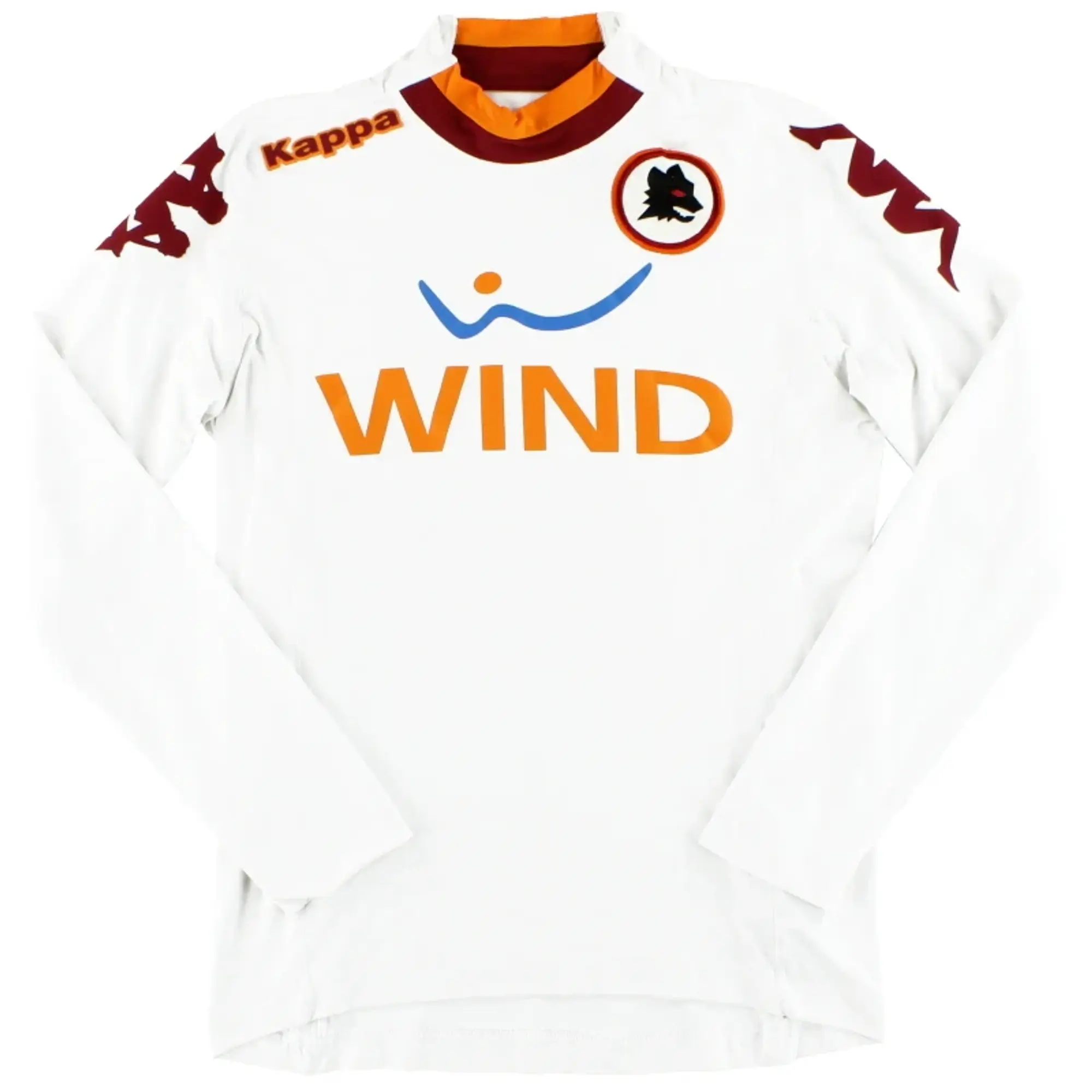 2012-13 Roma Kappa Player Issue Away Shirt L/S *Mint* XL - Roma / Mint / XL