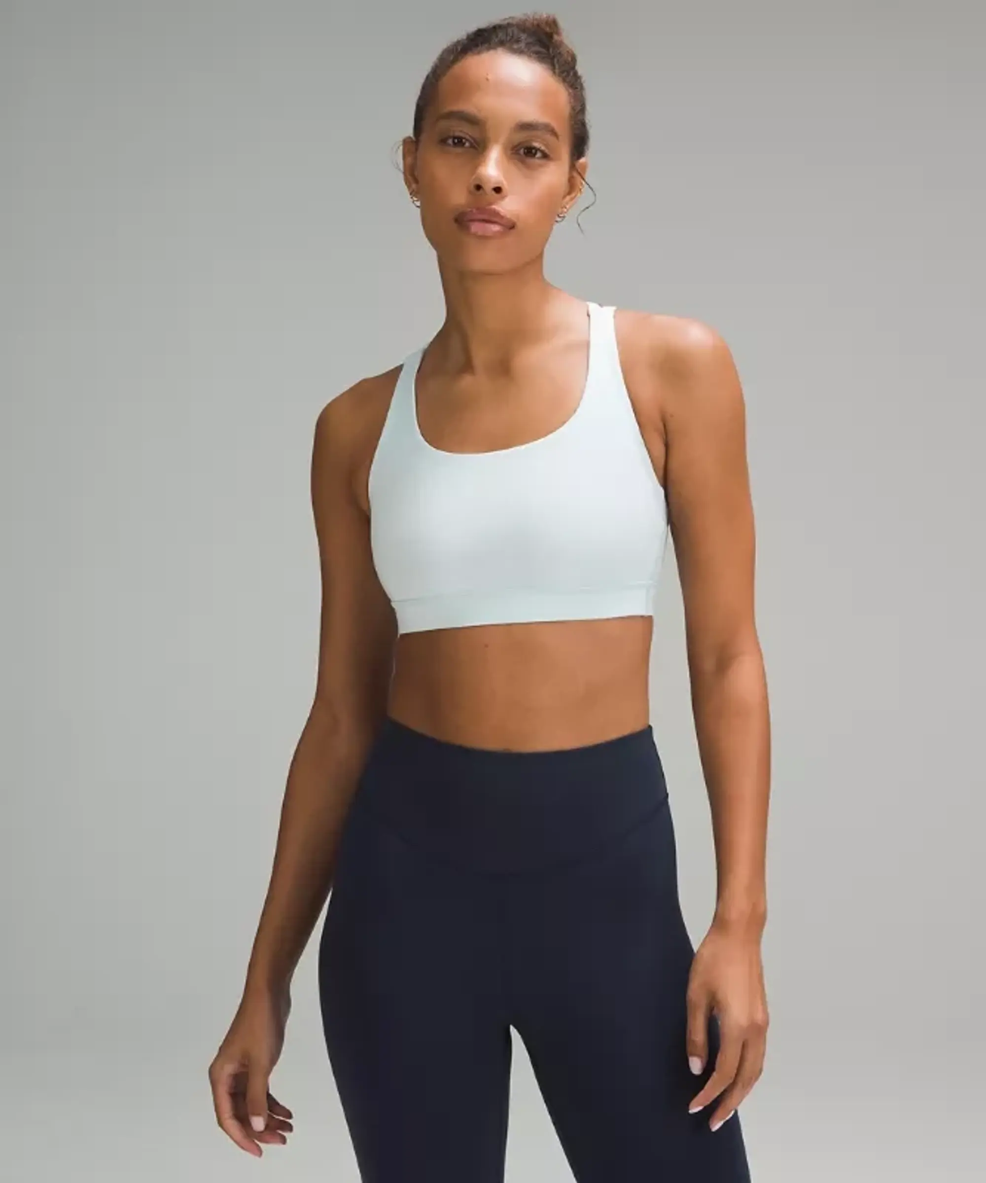 lululemon – Women's Energy Sports Bra Medium Support, B-D Cups – Color Blue – Size 10