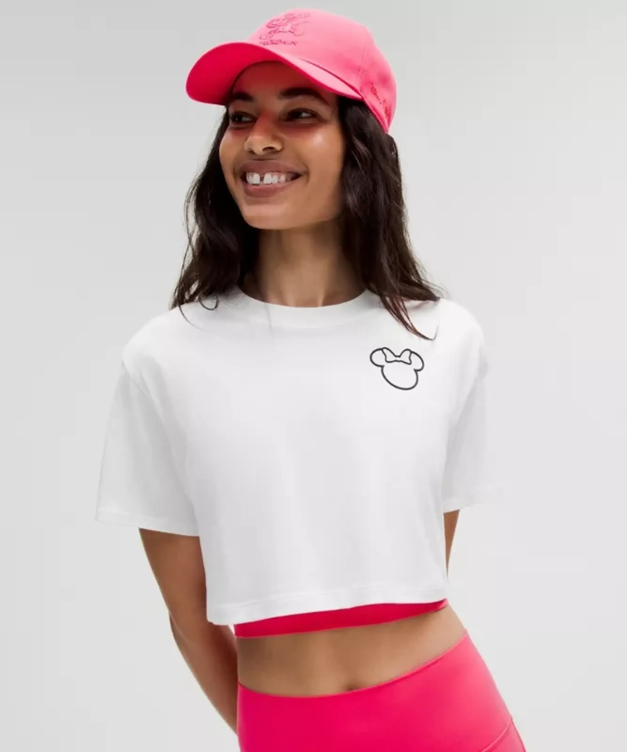 lululemon – Women's Disney x All Yours Cropped T-Shirt – Color White – Size 10