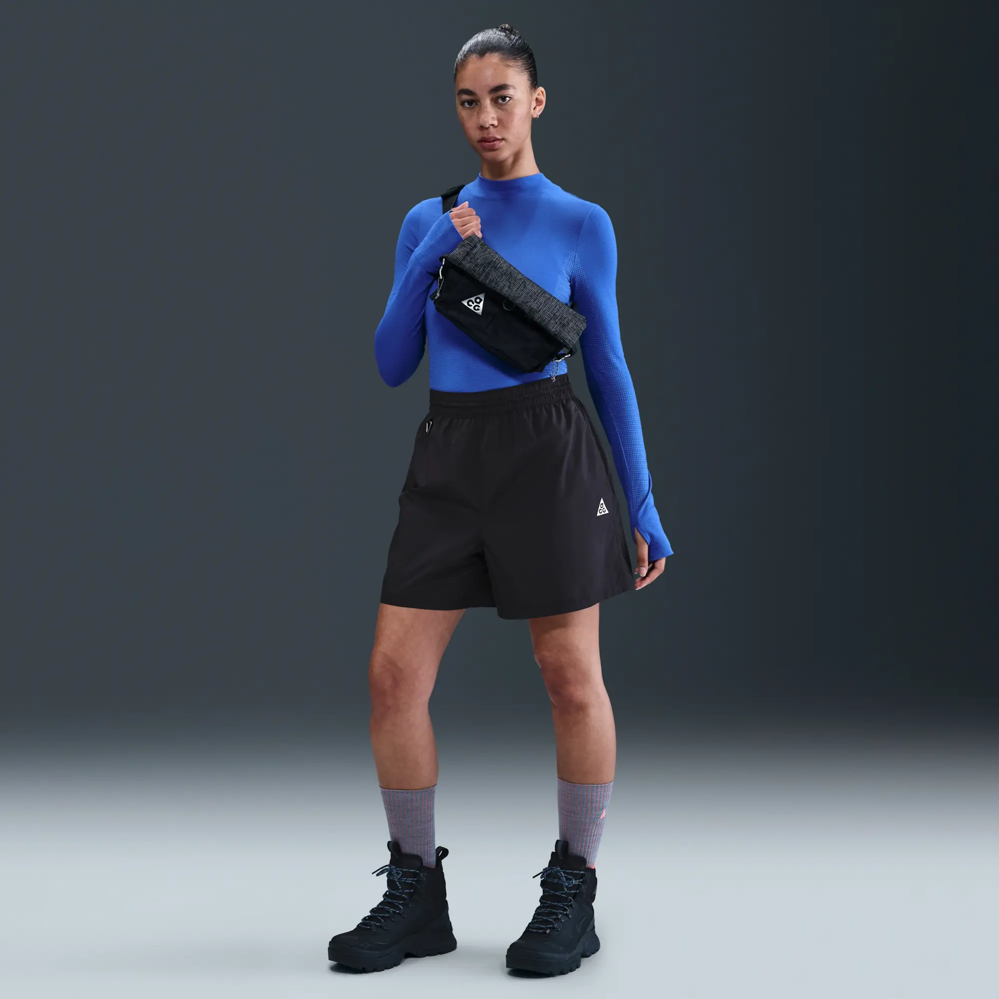 Nike ACG Women's Repel Mid-Rise Ripstop Shorts - Black - Polyester/Nylon
