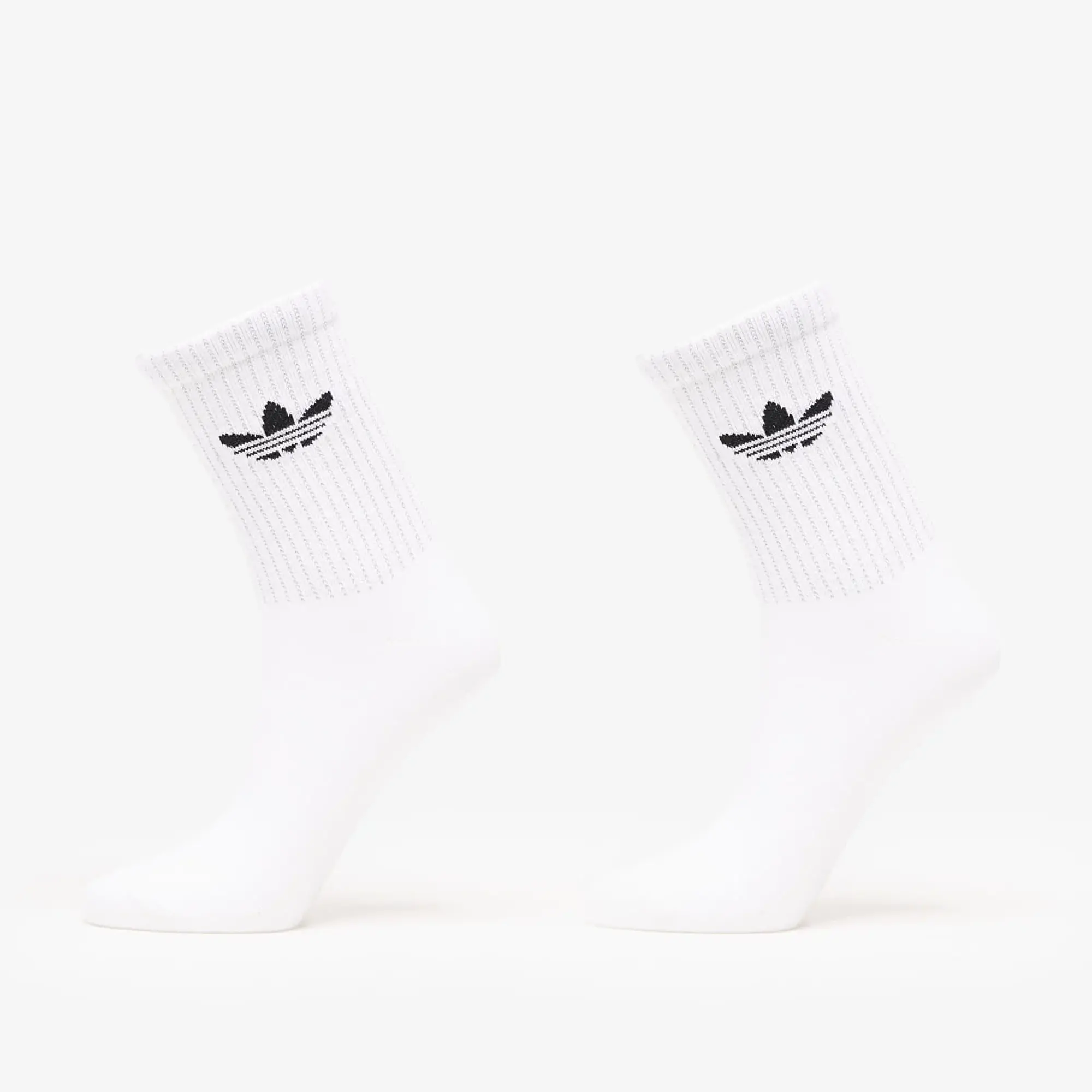 Adidas Reflective Crew Socks 2-Pack White/ Reflective Silver S