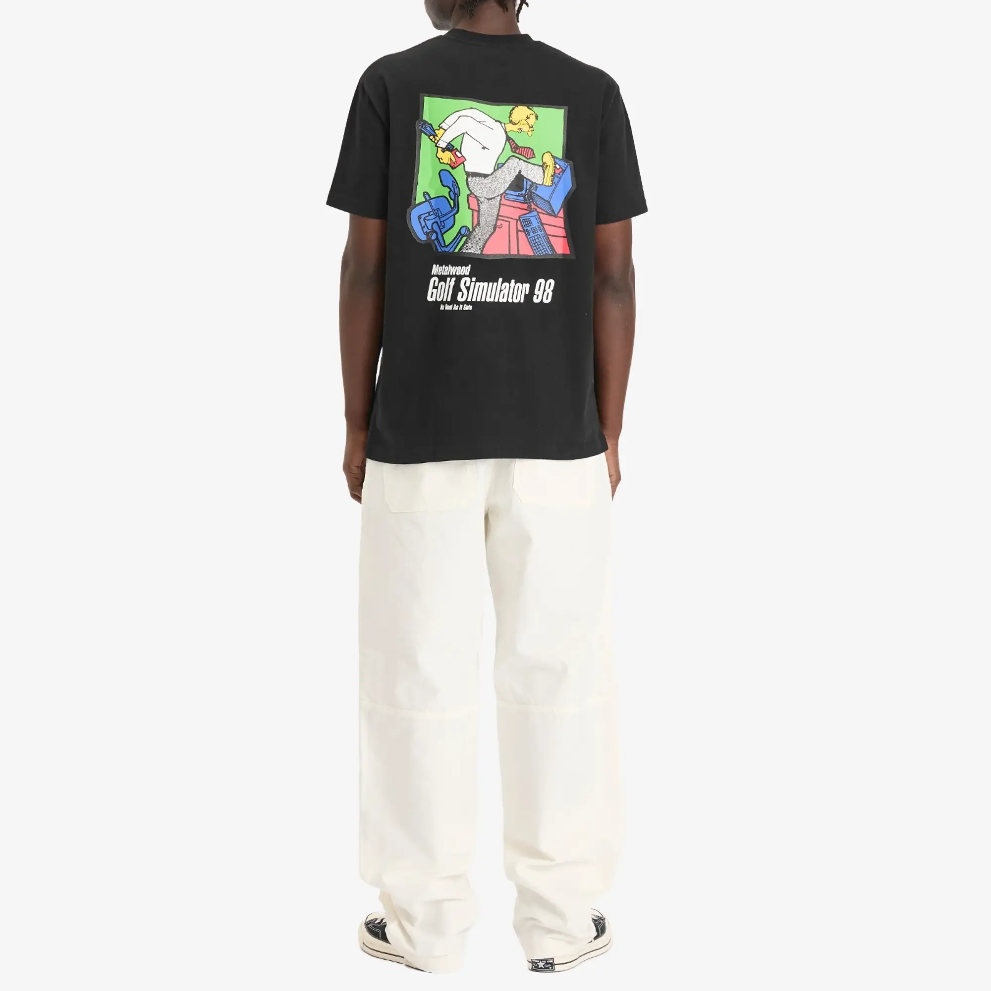Metalwood Studio Men's Simulator 98 T-Shirt Black