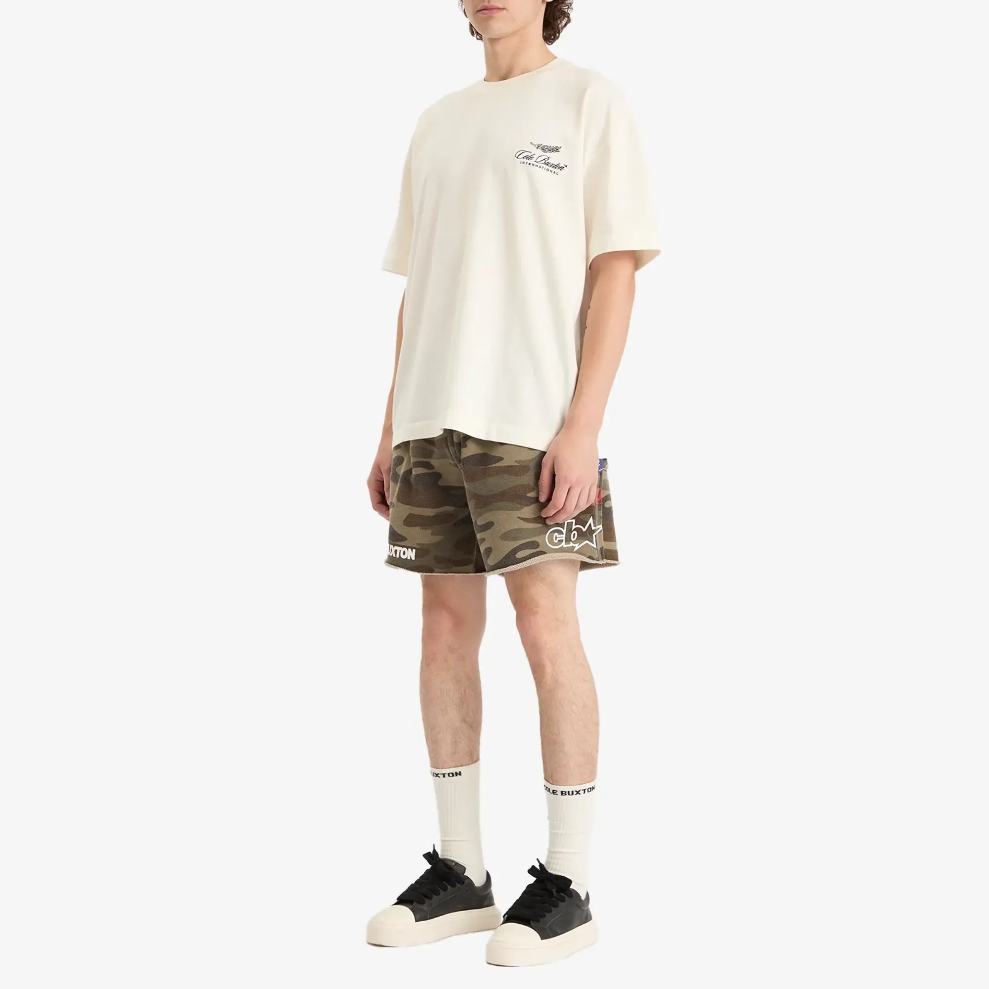 Cole Buxton Men's Camo Jersey Shorts