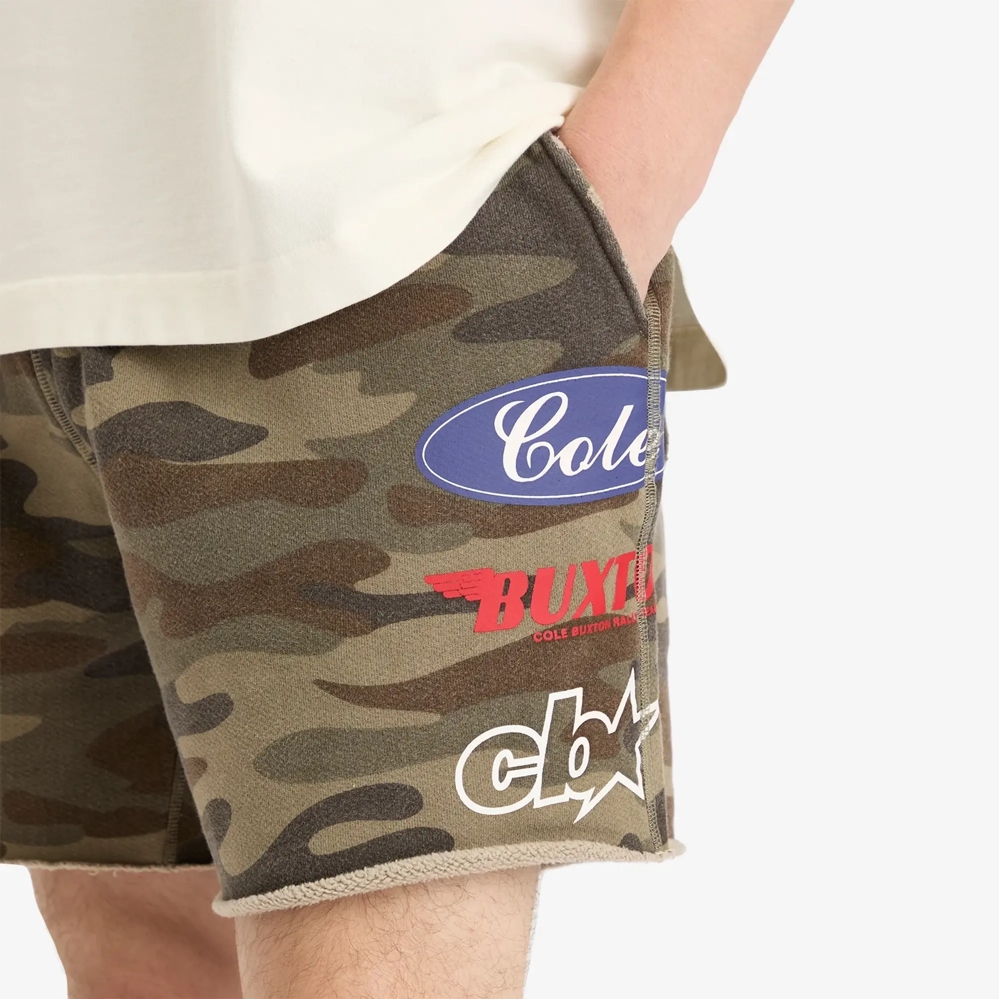 Cole Buxton Men's Camo Jersey Shorts