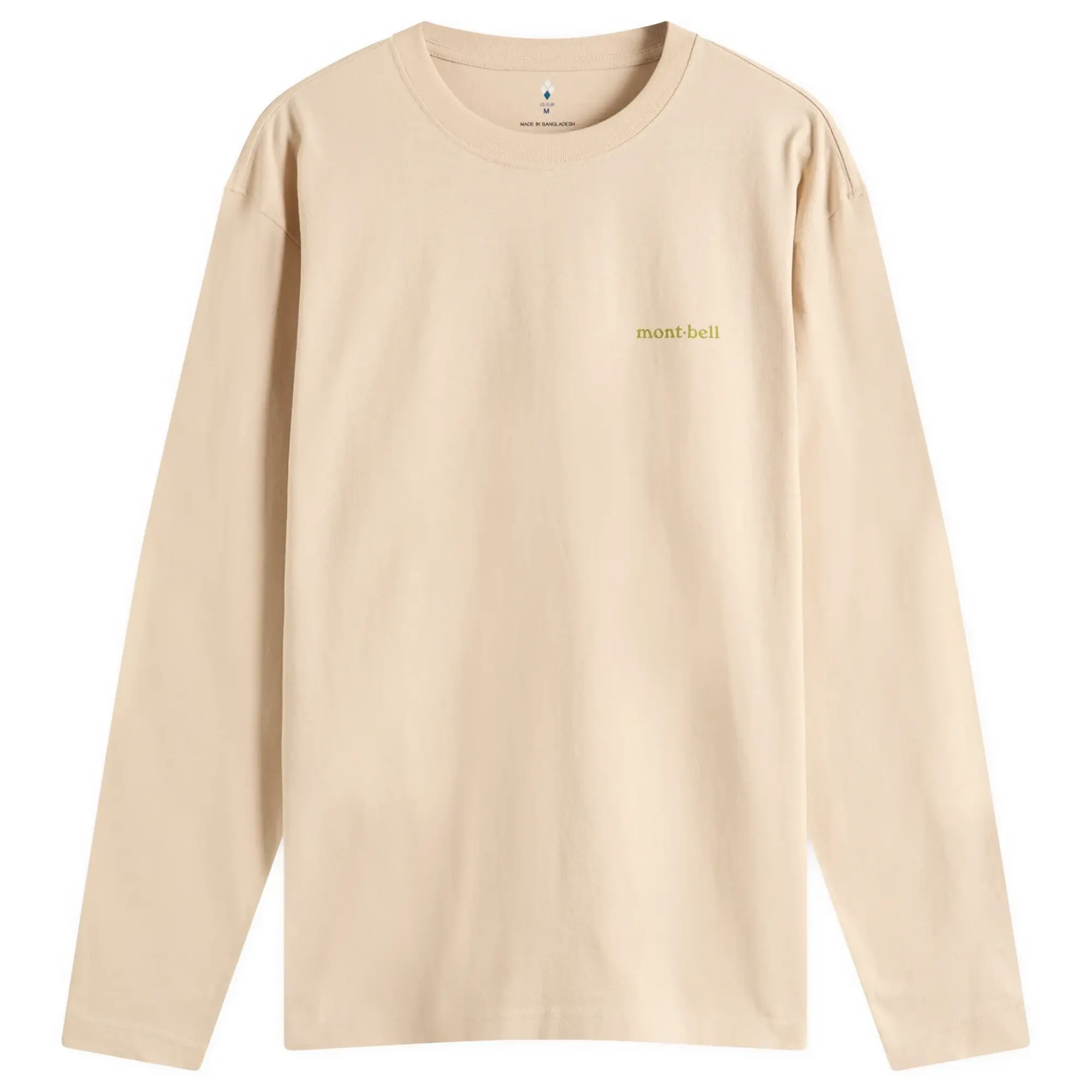 Montbell Men's Road To The Mountains Long Sleeve T-Shirt Ivory