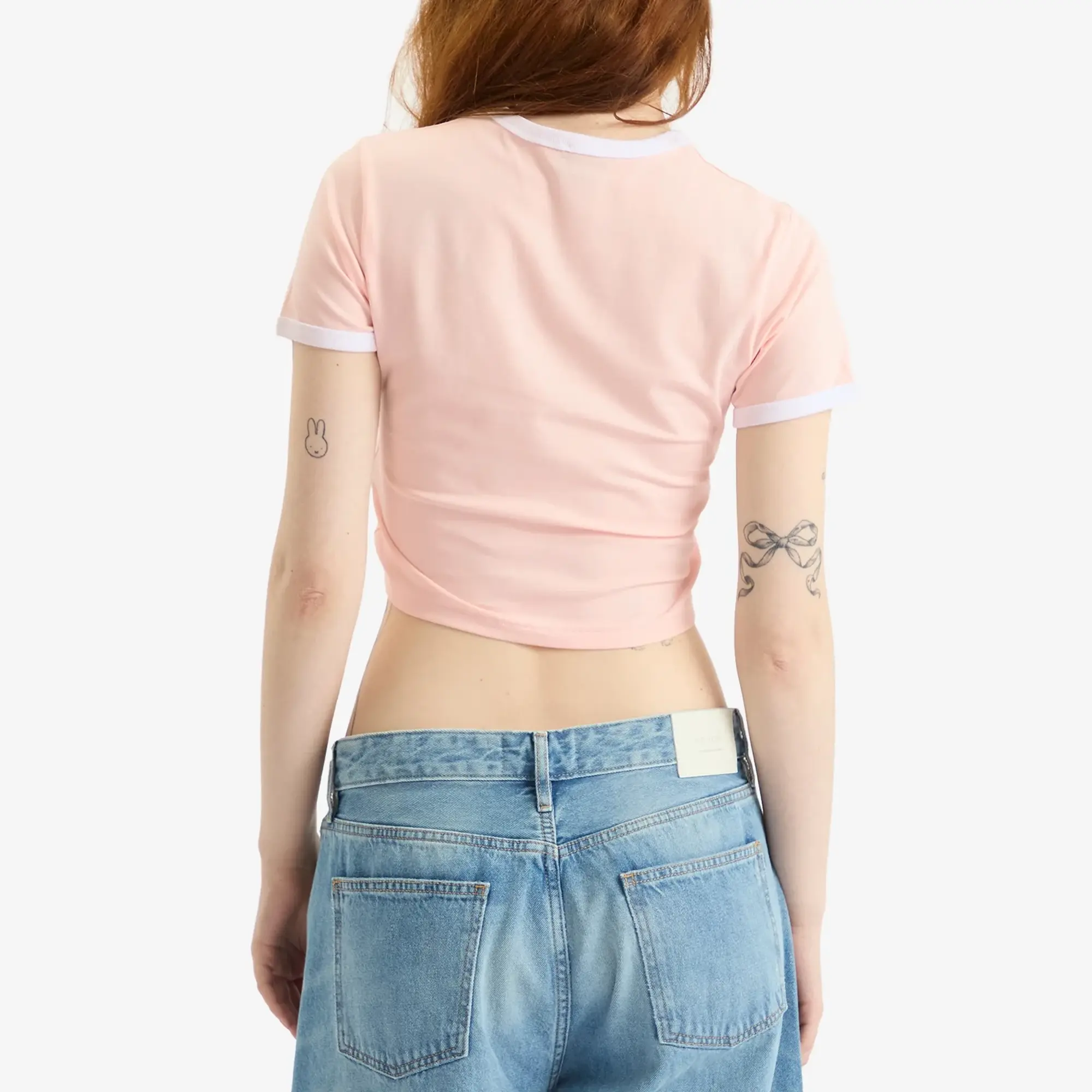 Casablanca Women's Mushroom Emblem Printed Baby T-Shirt Pink