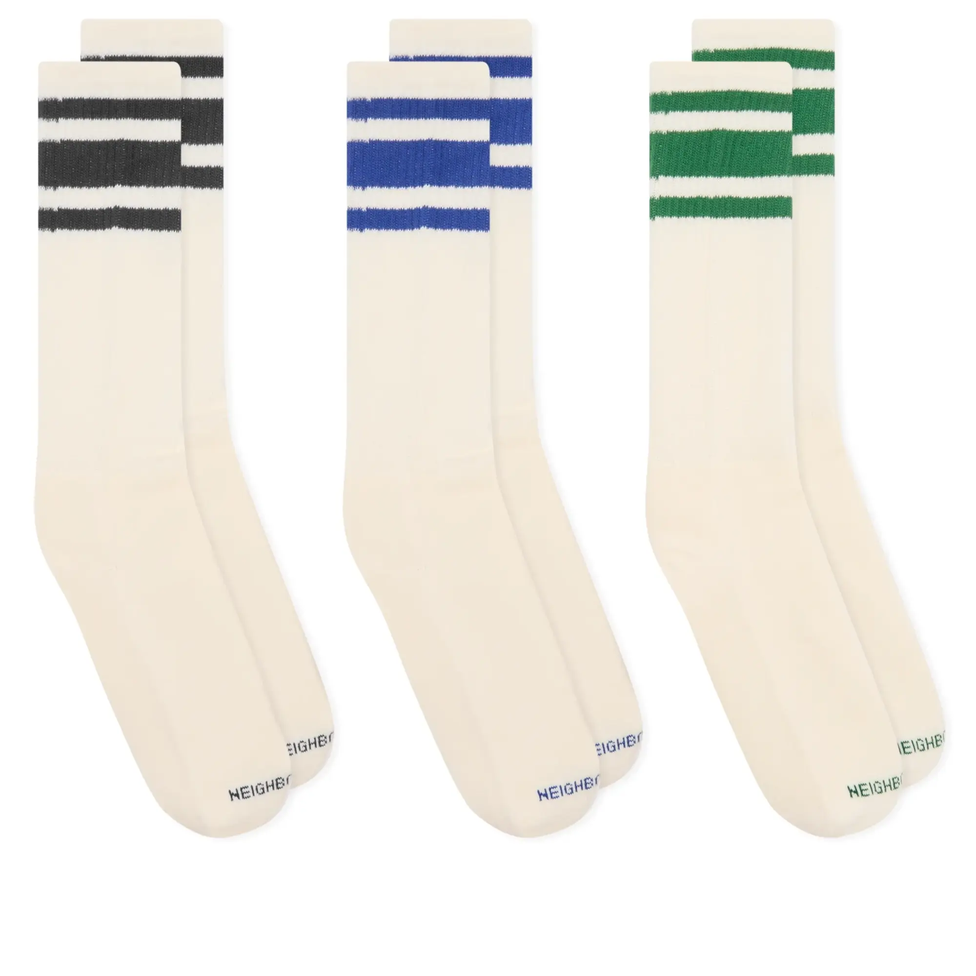Neighborhood Men's Classic 3-Pack Socks White
