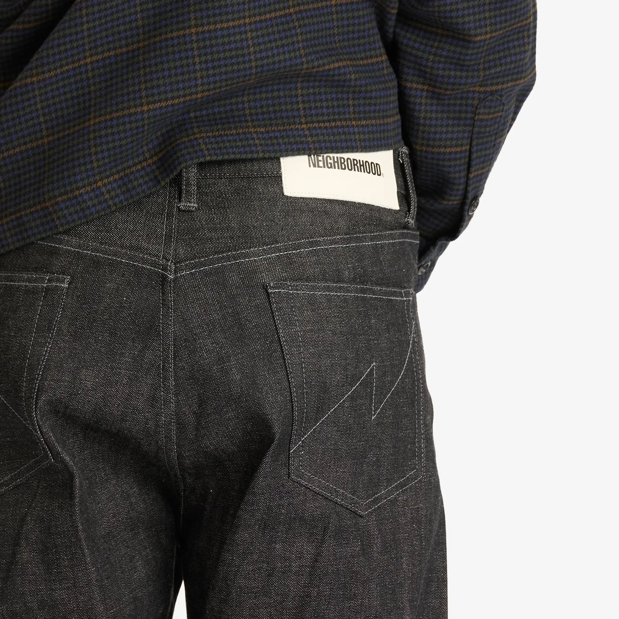 Neighborhood Men's Rigid Denim DP Basic Pants Black