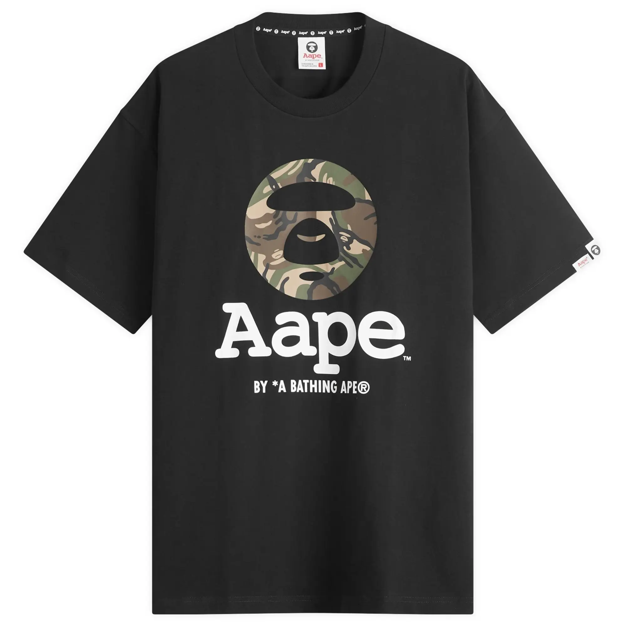 AAPE OG Moonface GRZ Camo T-Shirt Black