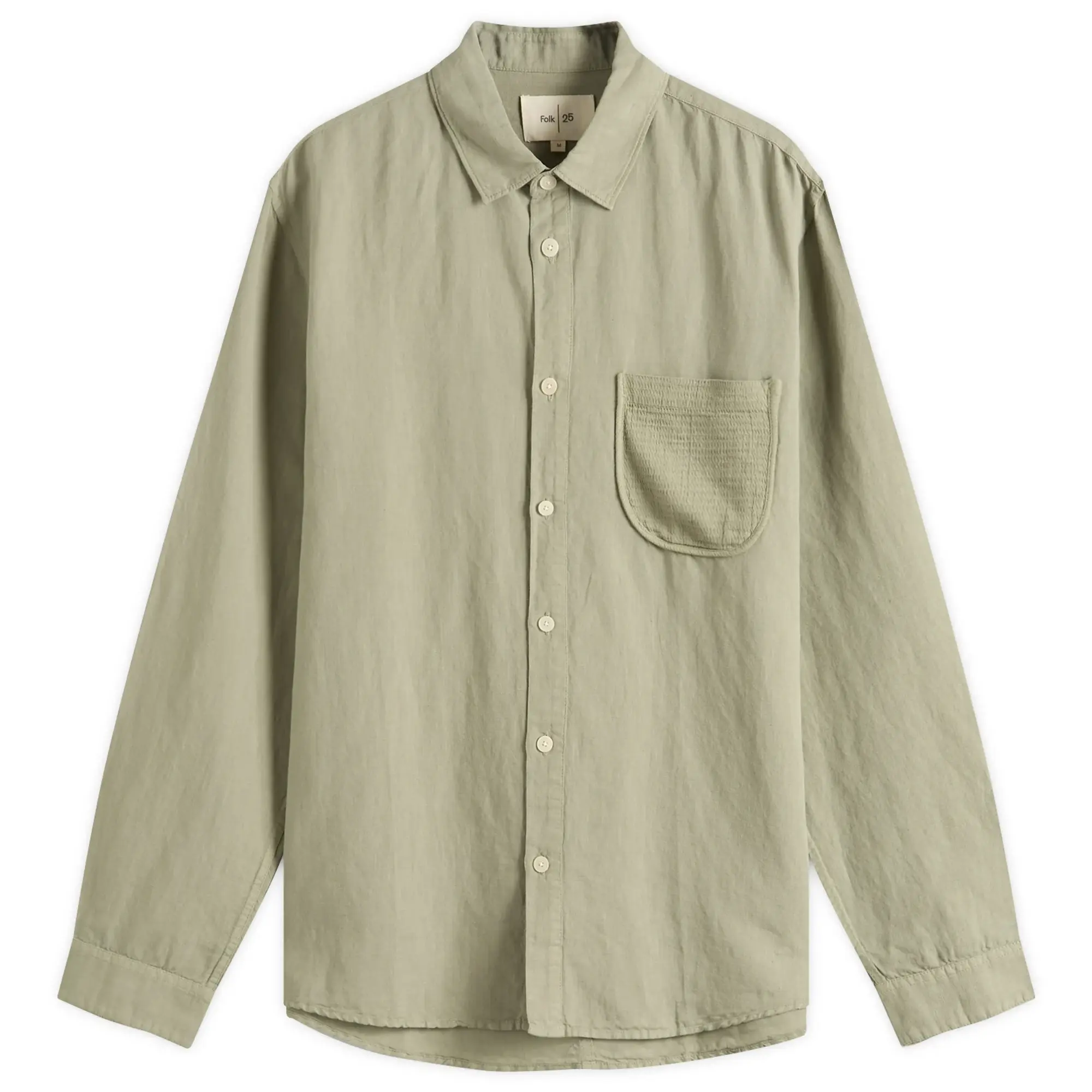 Folk Men's Contrast Pocket Shirt Sage