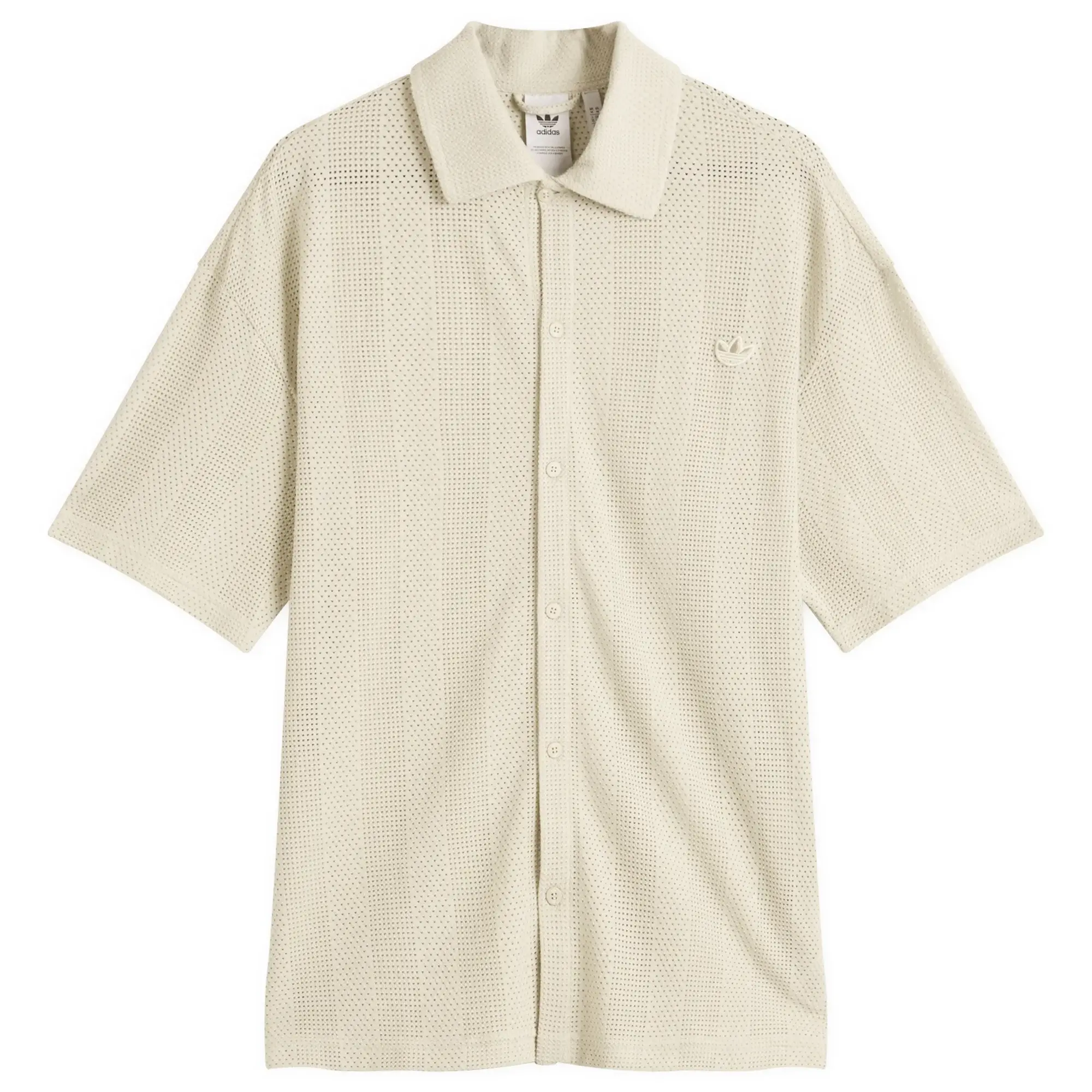 Adidas Men's Summer Knit Shooting Long-Sleeve Top Putty Grey/Wonder White
