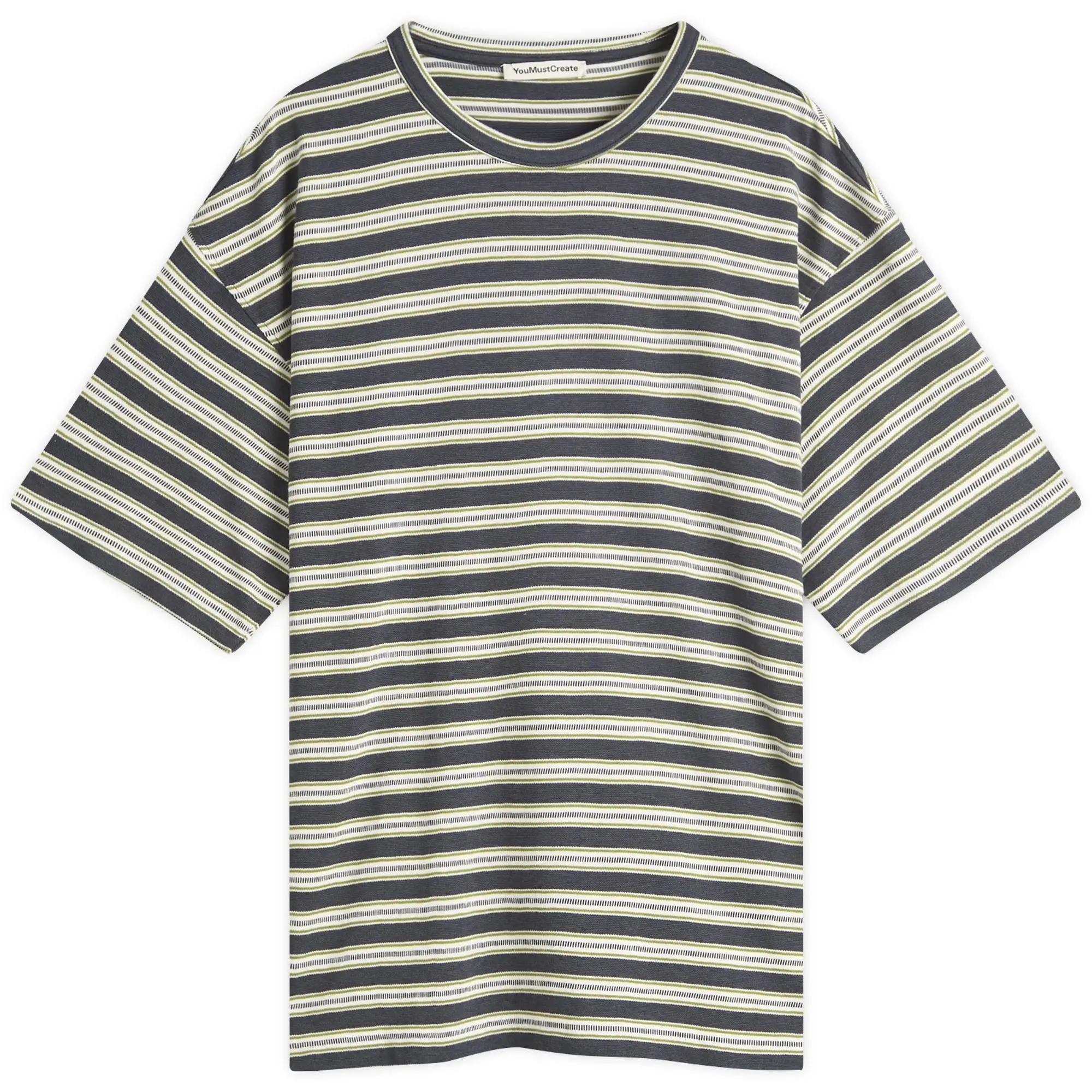 YMC Men's Triple Jacquard Stripe T-Shirt Multi