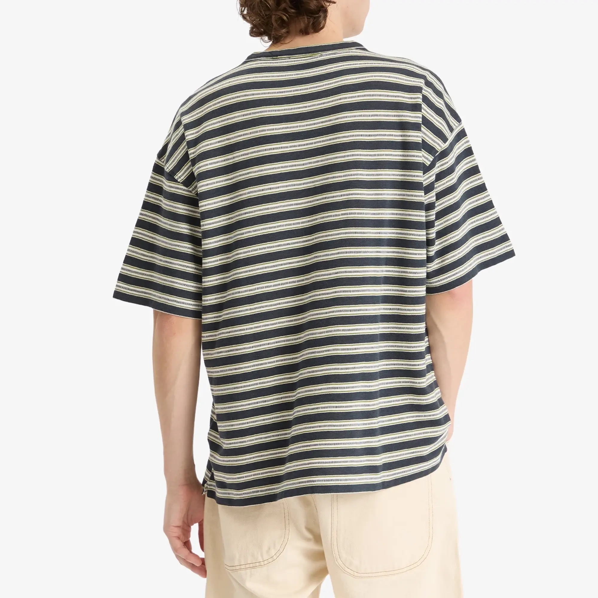 YMC Men's Triple Jacquard Stripe T-Shirt Multi