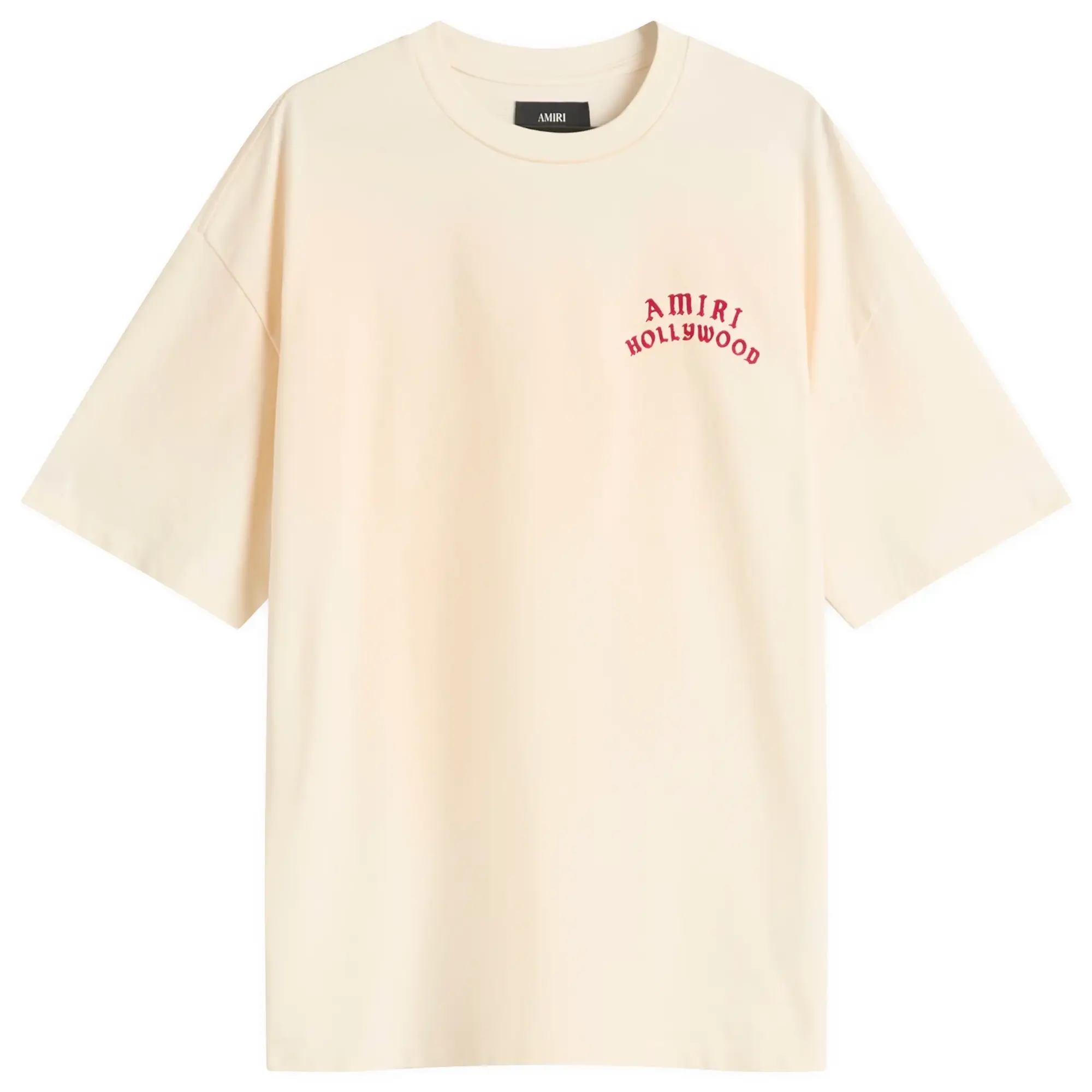 AMIRI Men's AMIRI Men's Hollywood Oversized Tee Ivory Red