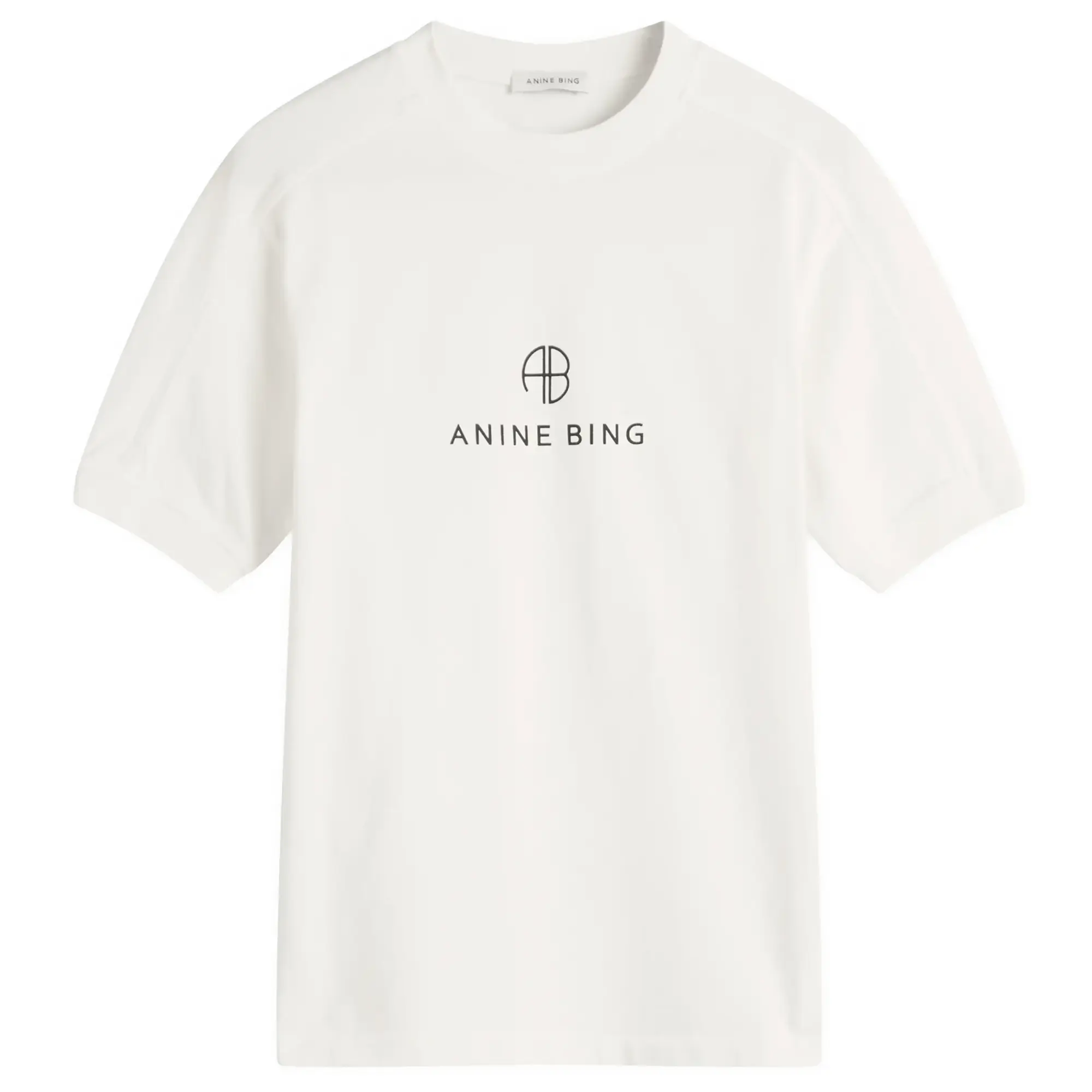 Anine Bing Women's Jaylin Monogram T-Shirt Ivory